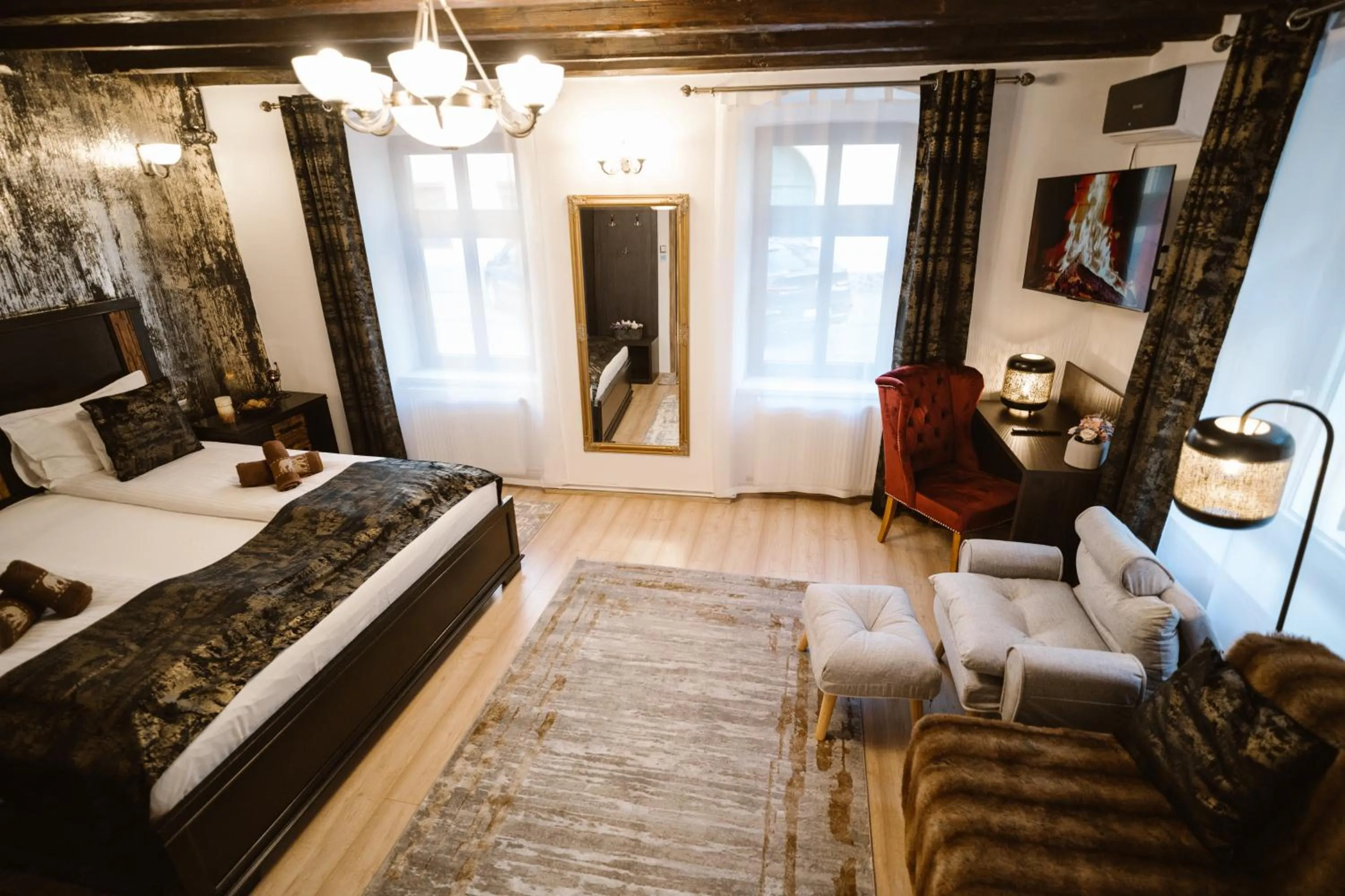 Bed in Hermannstadt House