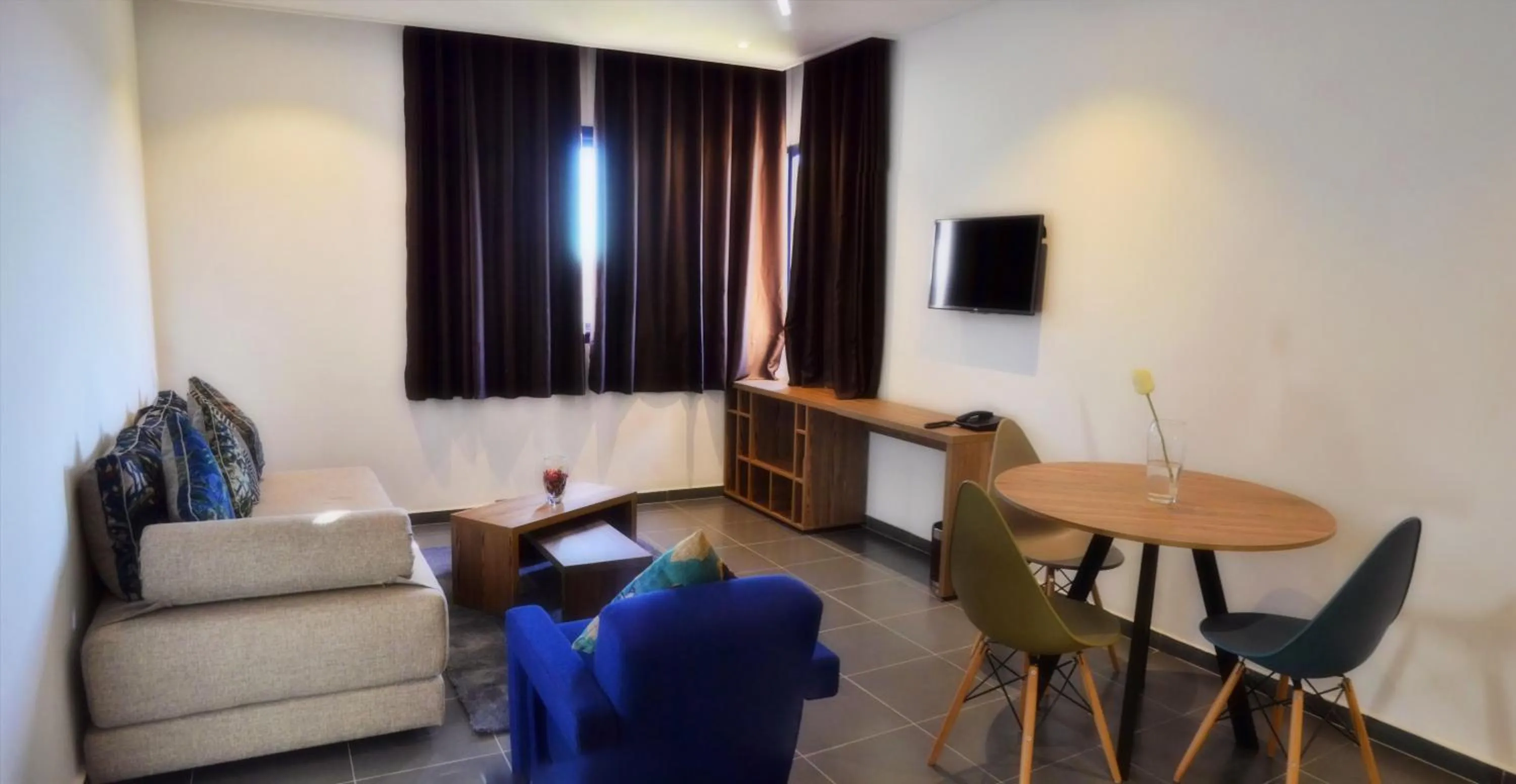 Kitchen or kitchenette in Wazo Appart-Hôtel