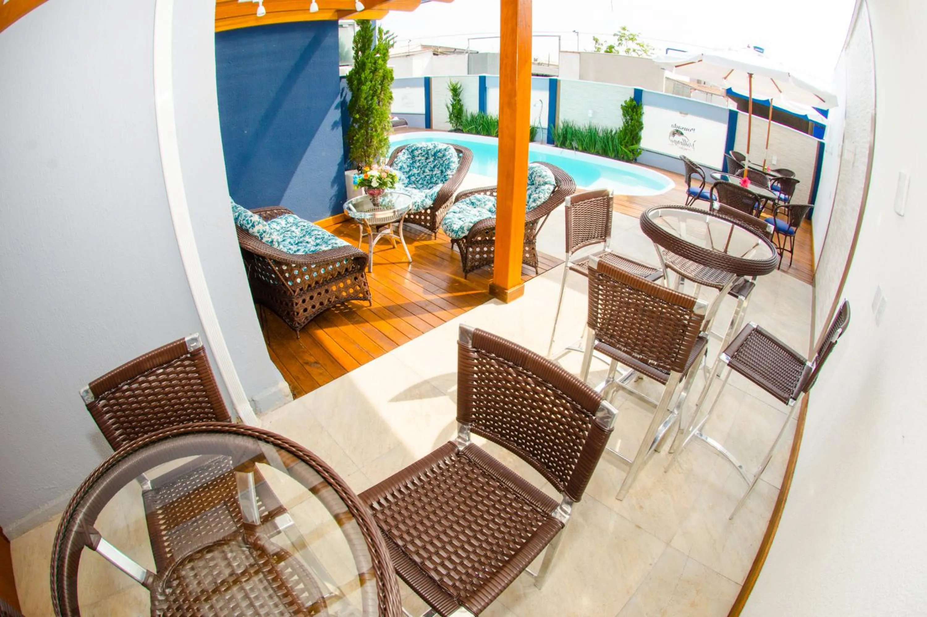 Seating area in Pousada Villarejo Armação