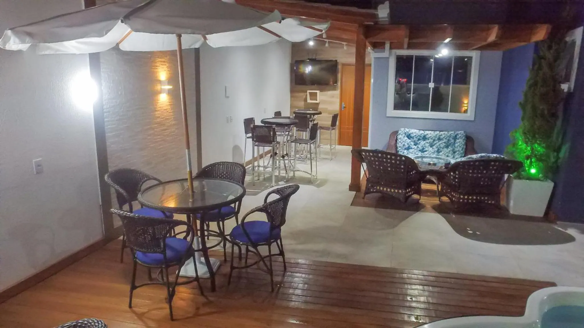 Seating area in Pousada Villarejo Armação