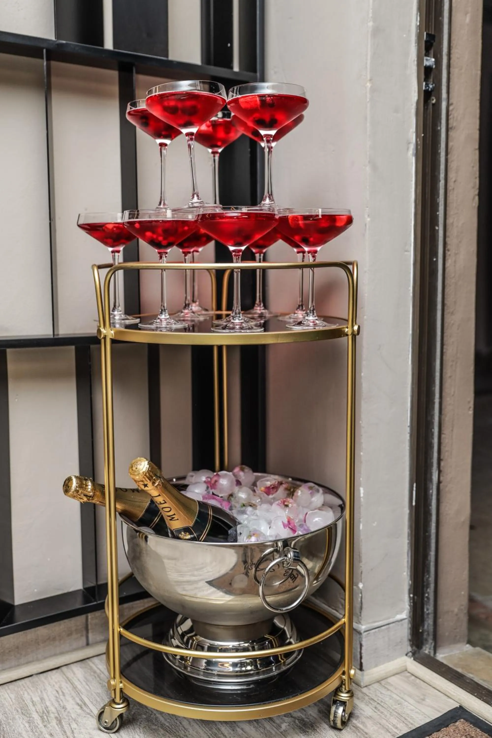 Drinks in Q's Boutique Stay