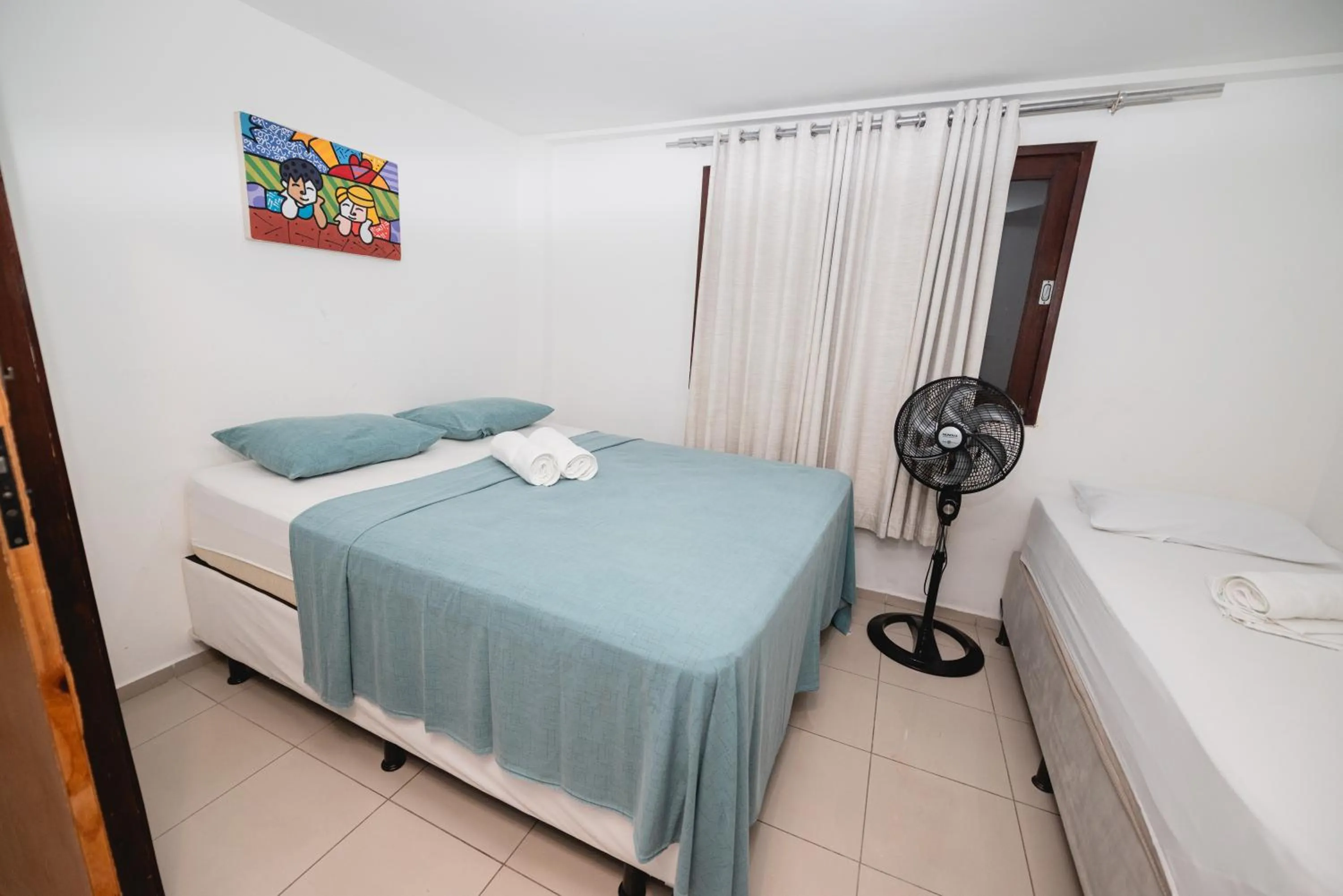 Bed in Apartamentos Natal Ponta Negra Vista Espetacular para o Mar