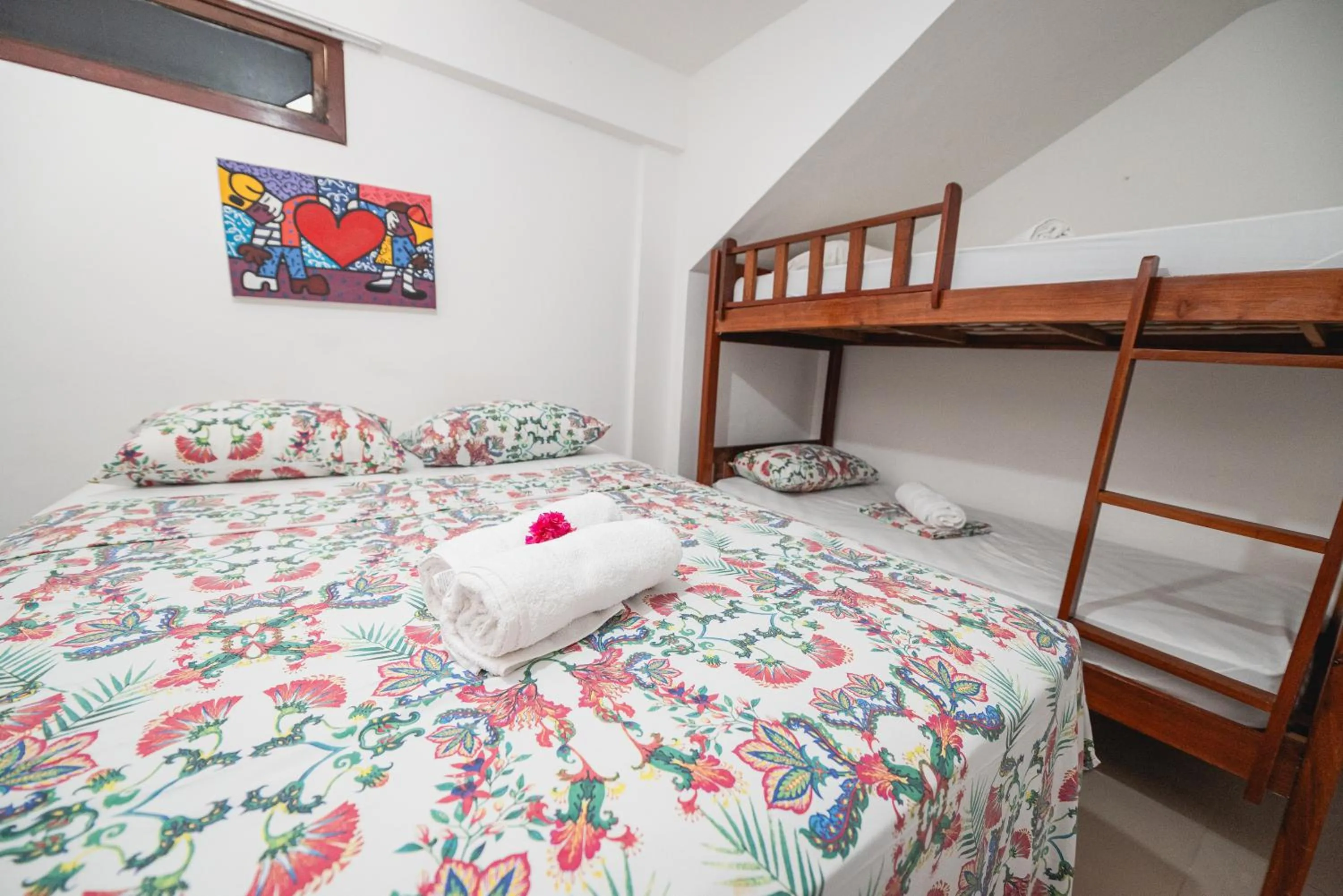 Bed in Apartamentos Natal Ponta Negra Vista Espetacular para o Mar