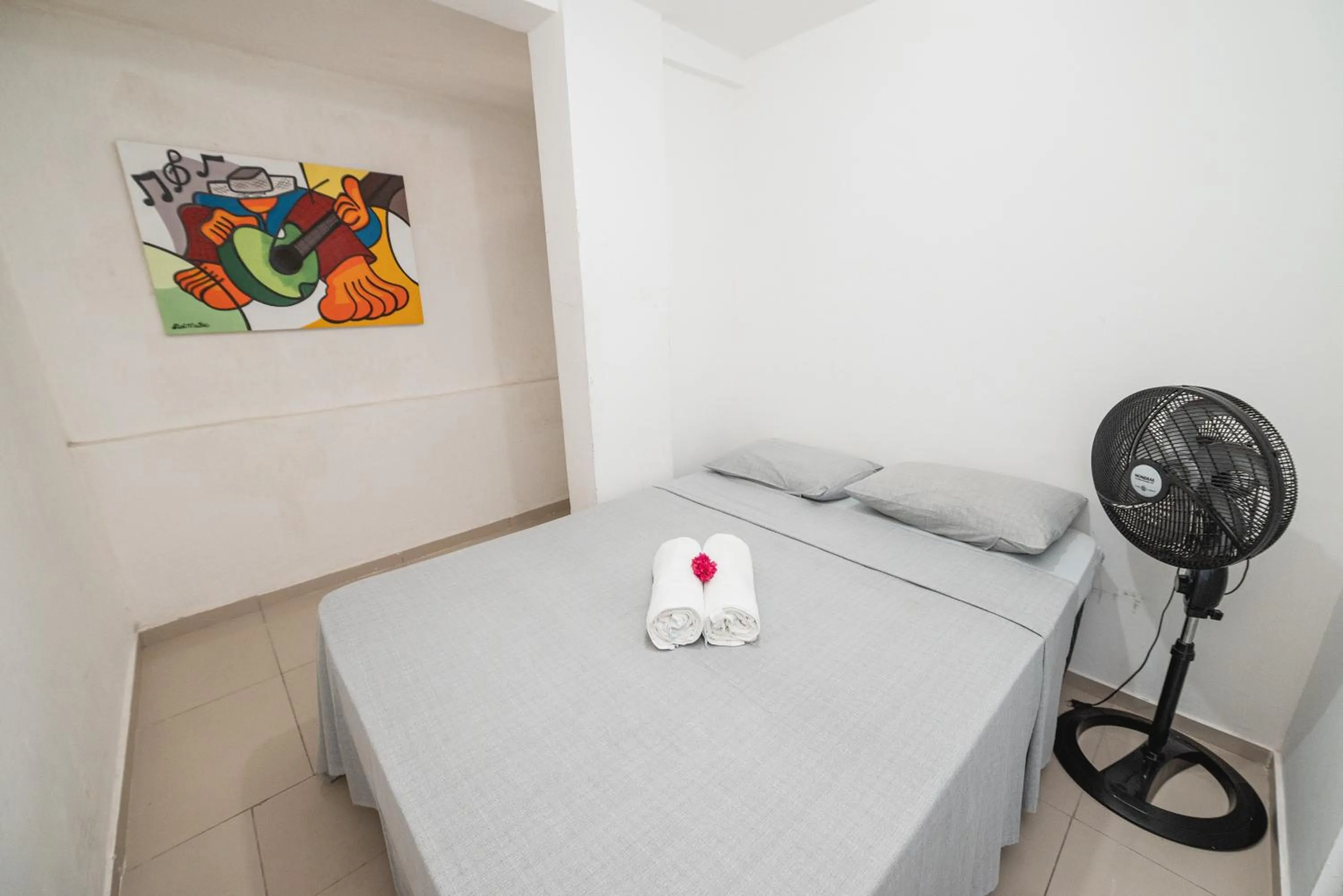 Bed in Apartamentos Natal Ponta Negra Vista Espetacular para o Mar