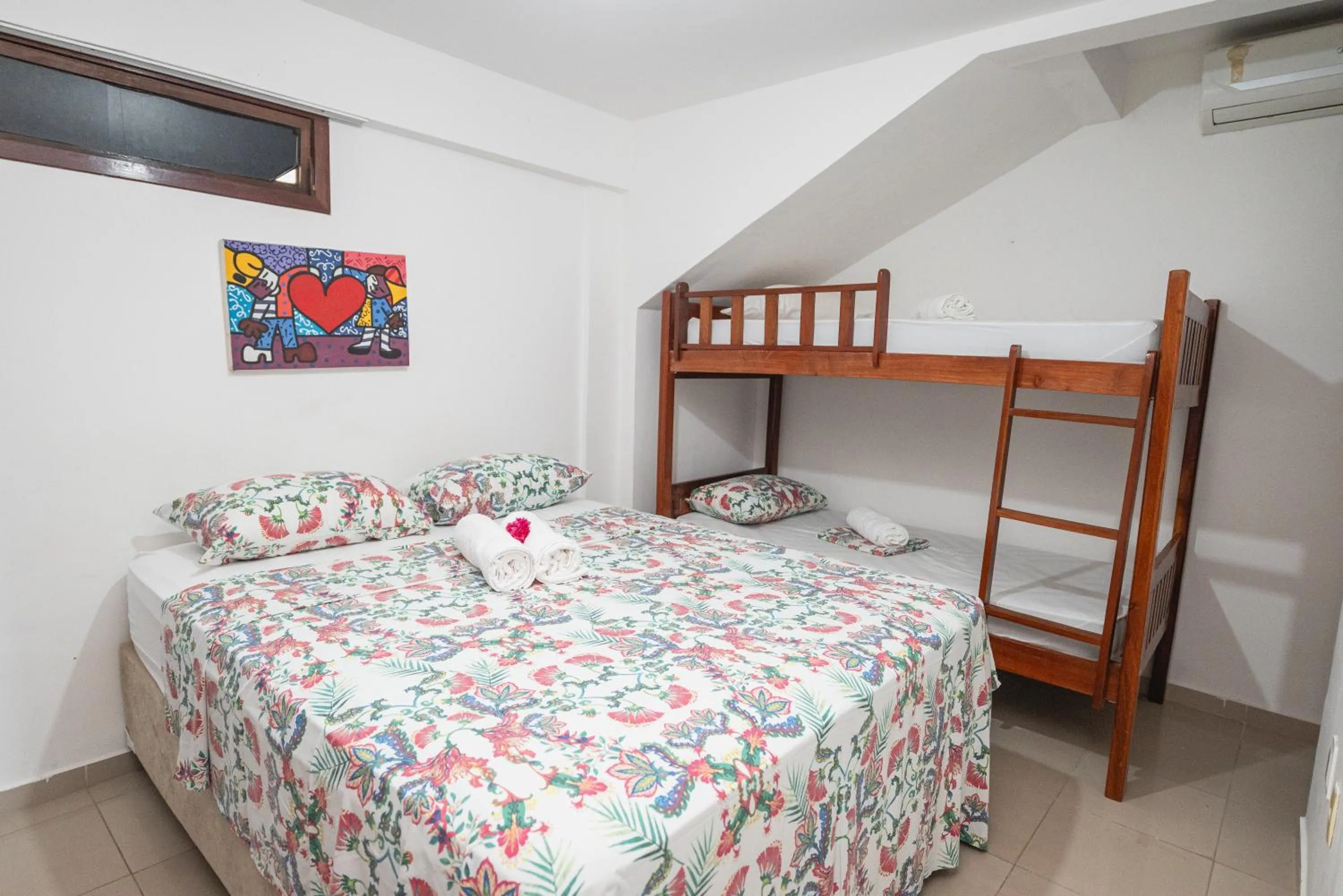 Bed in Apartamentos Natal Ponta Negra Vista Espetacular para o Mar