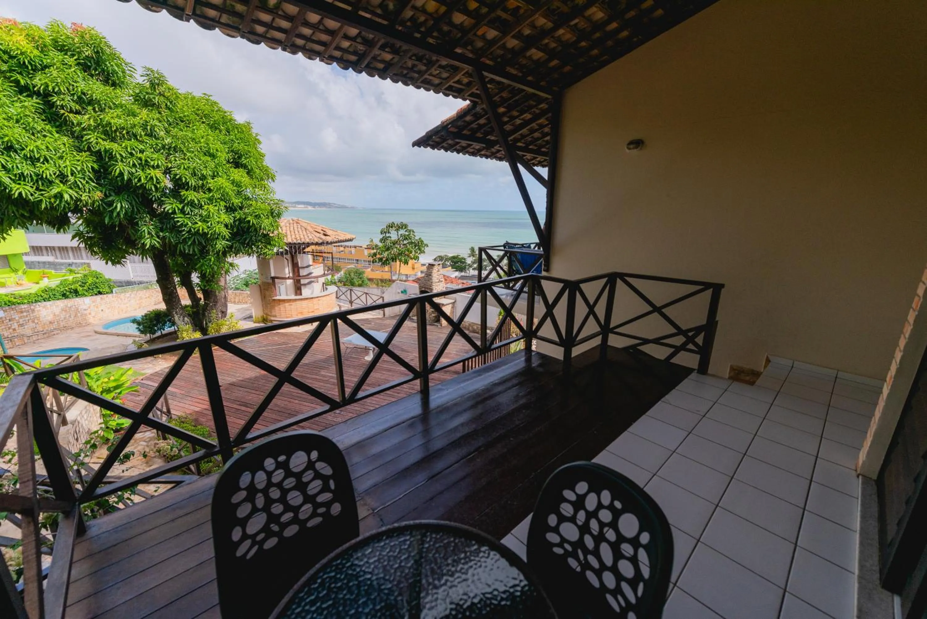 Balcony/Terrace in Apartamentos Natal Ponta Negra Vista Espetacular para o Mar