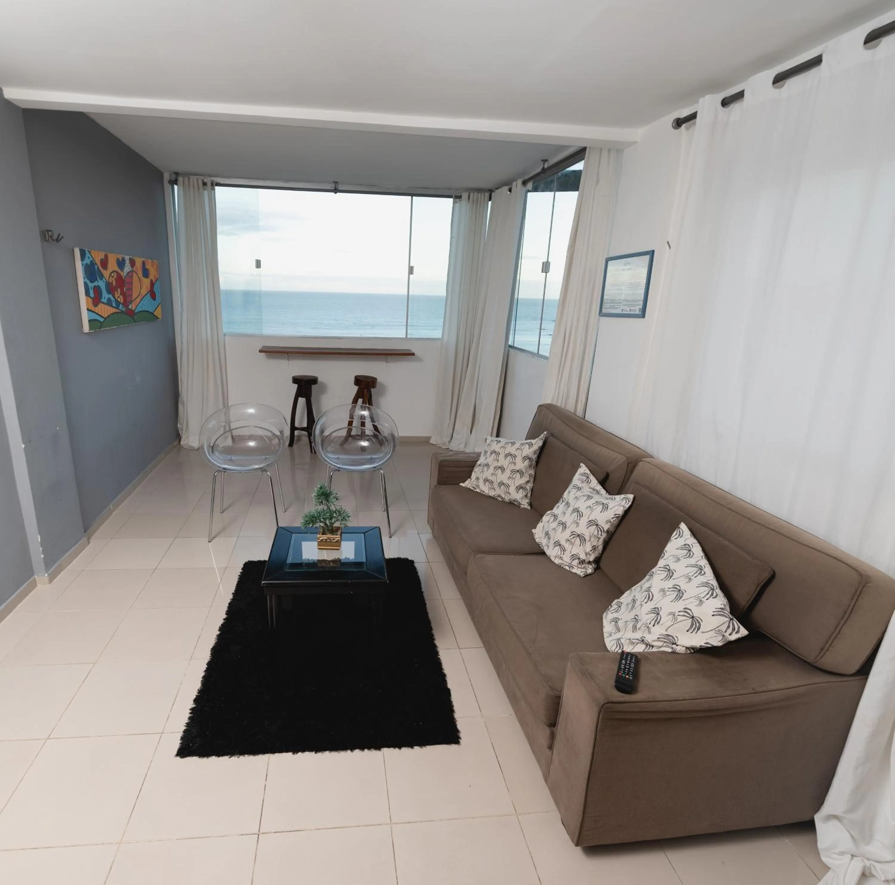 Living room in Apartamentos Natal Ponta Negra Vista Espetacular para o Mar