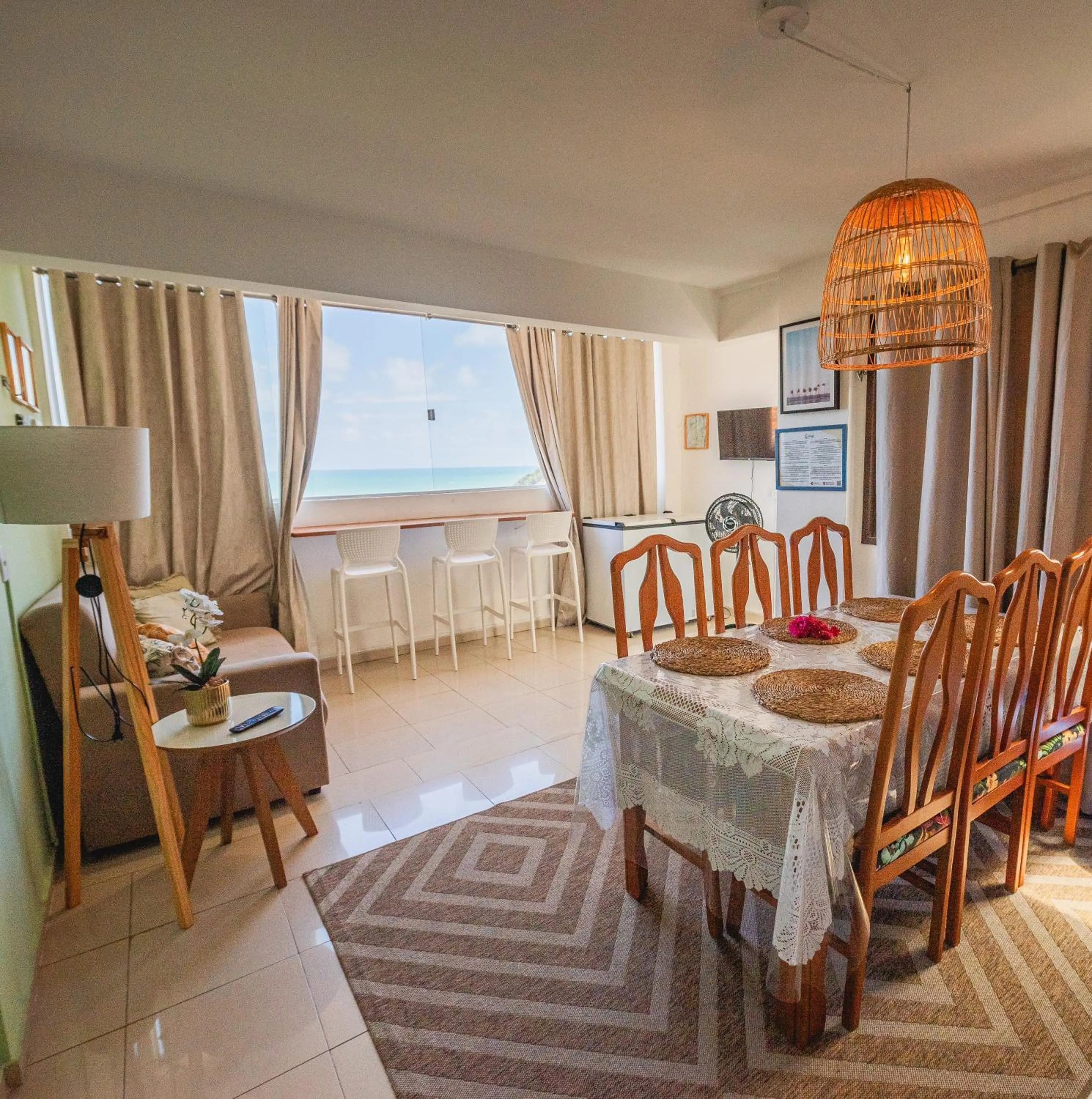 Living room in Apartamentos Natal Ponta Negra Vista Espetacular para o Mar