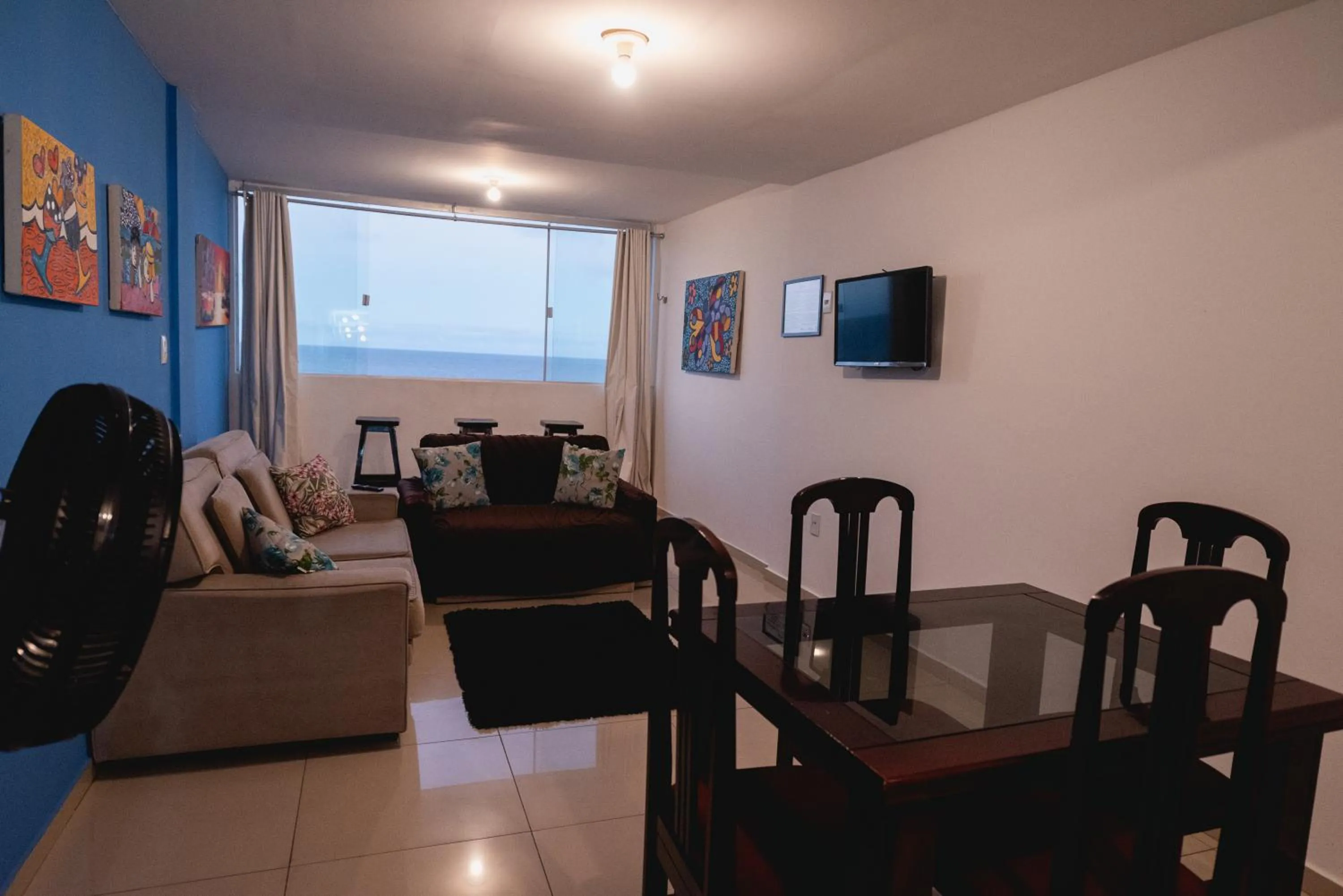 Living room in Apartamentos Natal Ponta Negra Vista Espetacular para o Mar