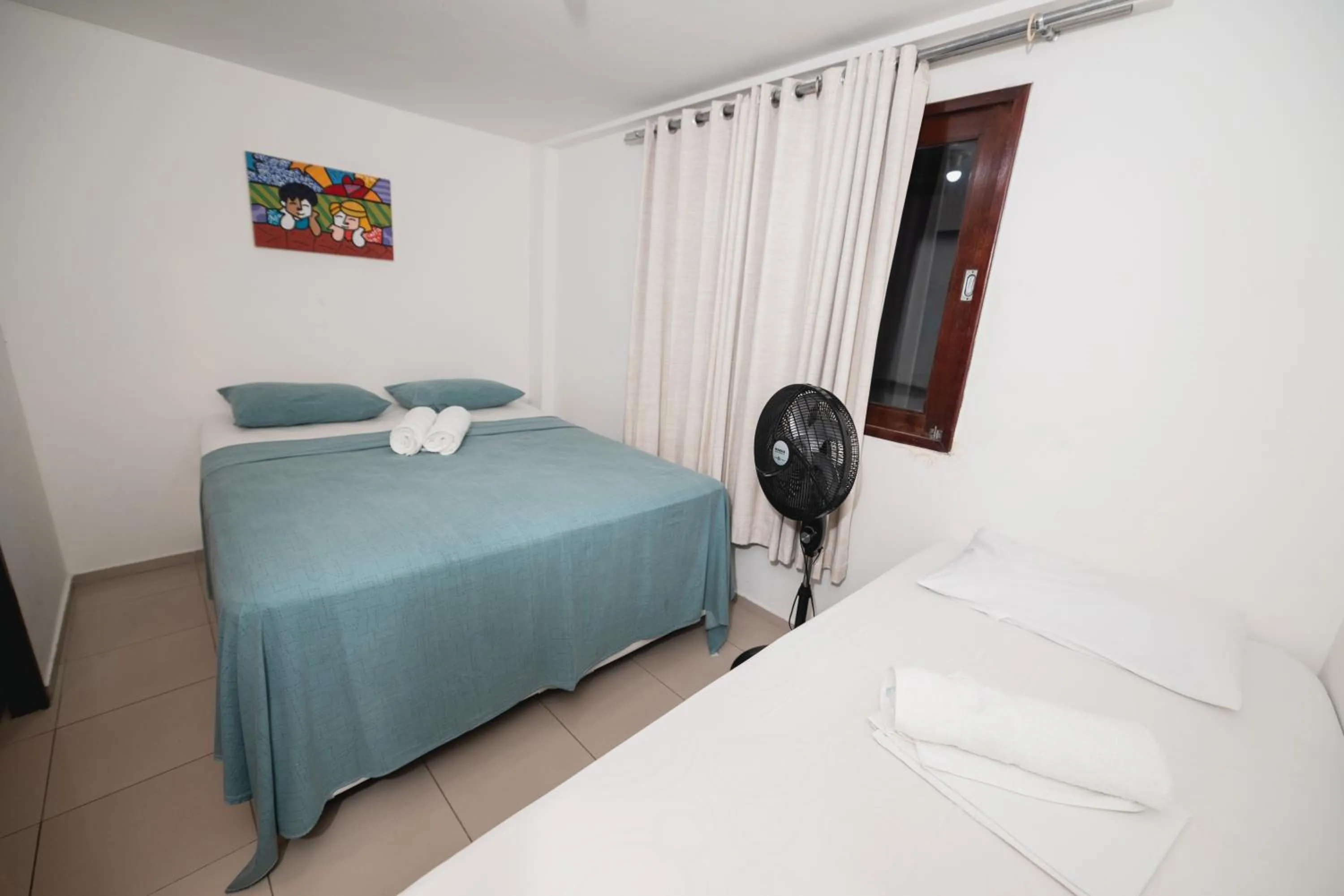 Bed in Apartamentos Natal Ponta Negra Vista Espetacular para o Mar