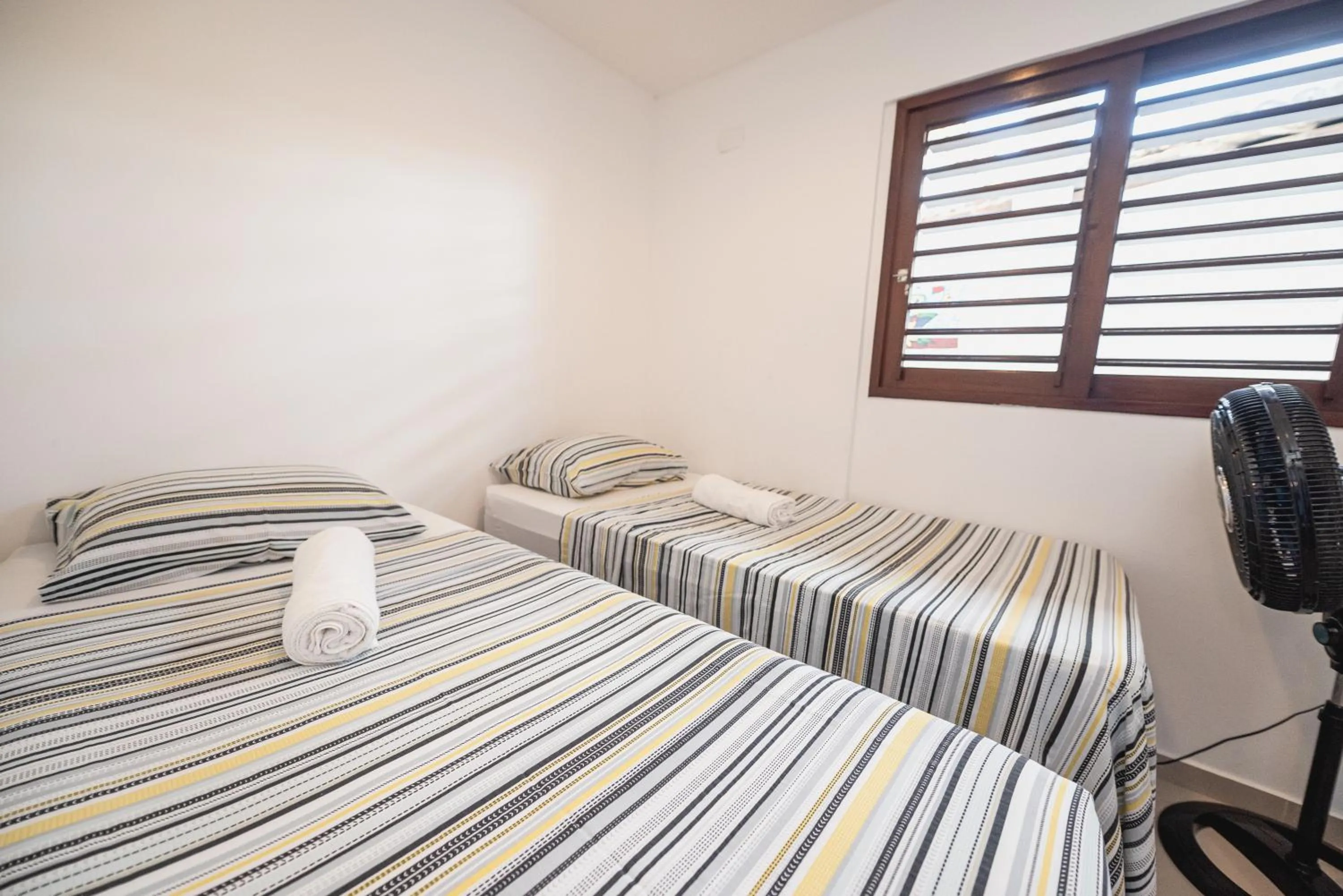 Bed in Apartamentos Natal Ponta Negra Vista Espetacular para o Mar