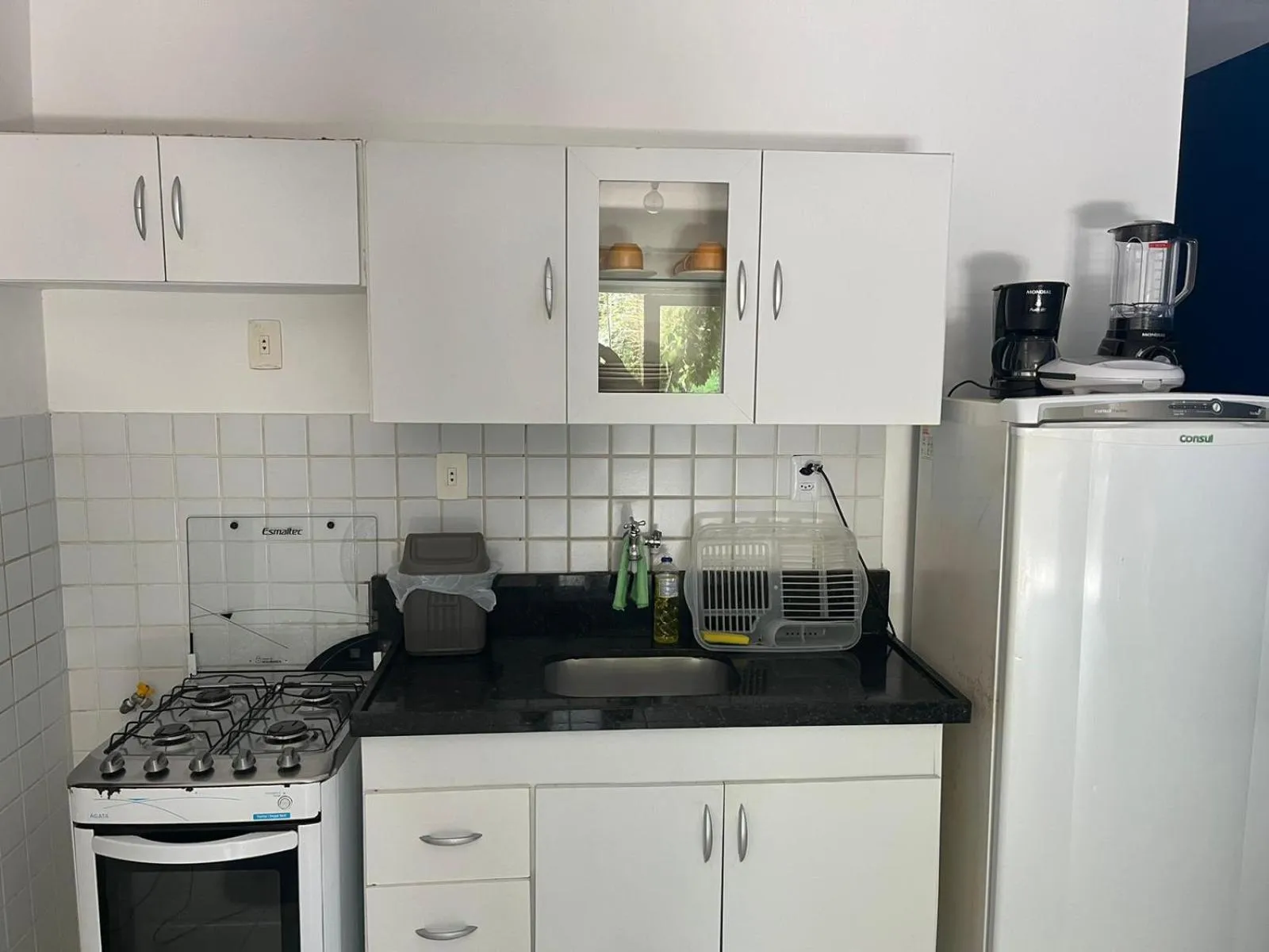 Kitchen or kitchenette in Apartamentos Natal Ponta Negra Vista Espetacular para o Mar