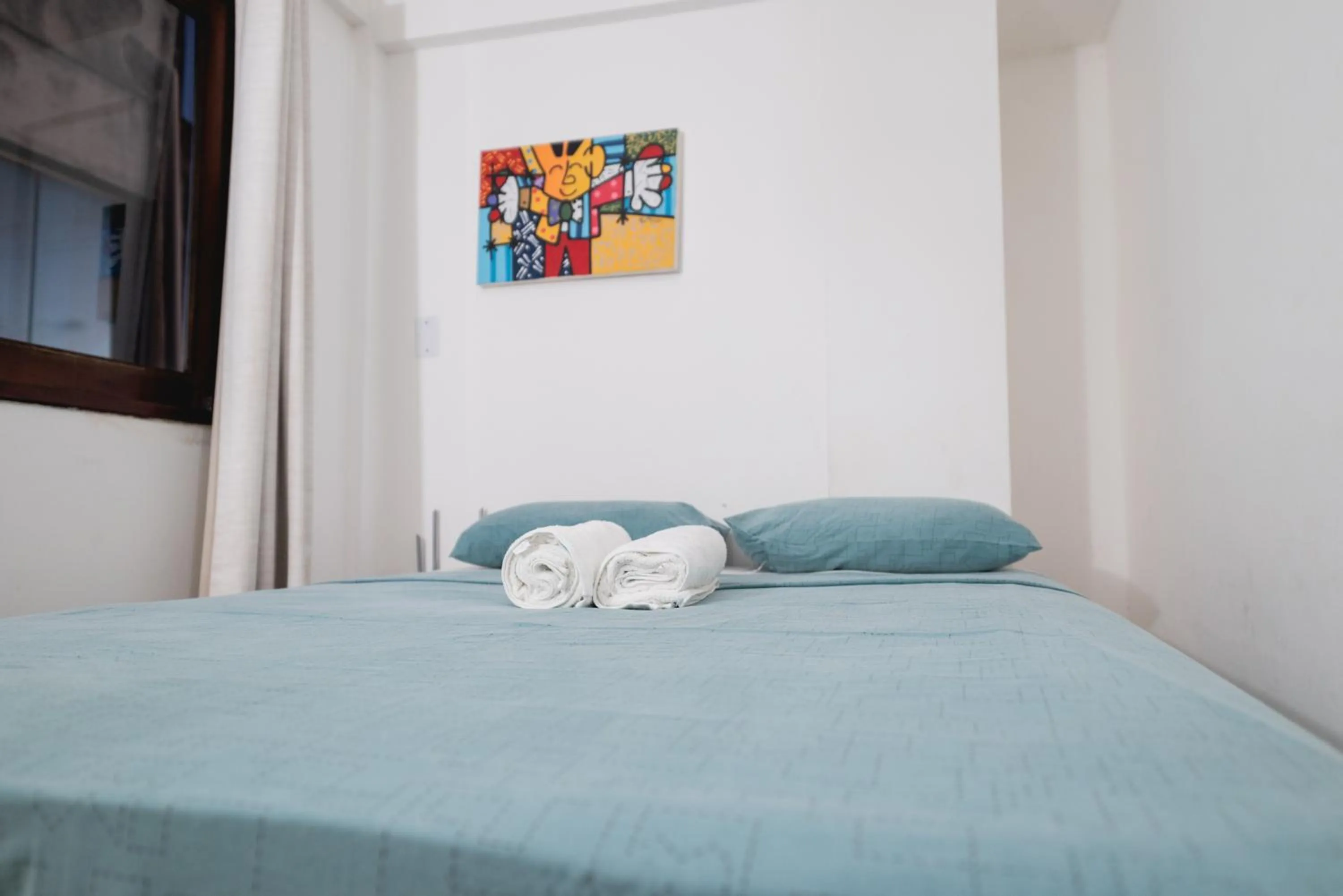 Bed in Apartamentos Natal Ponta Negra Vista Espetacular para o Mar