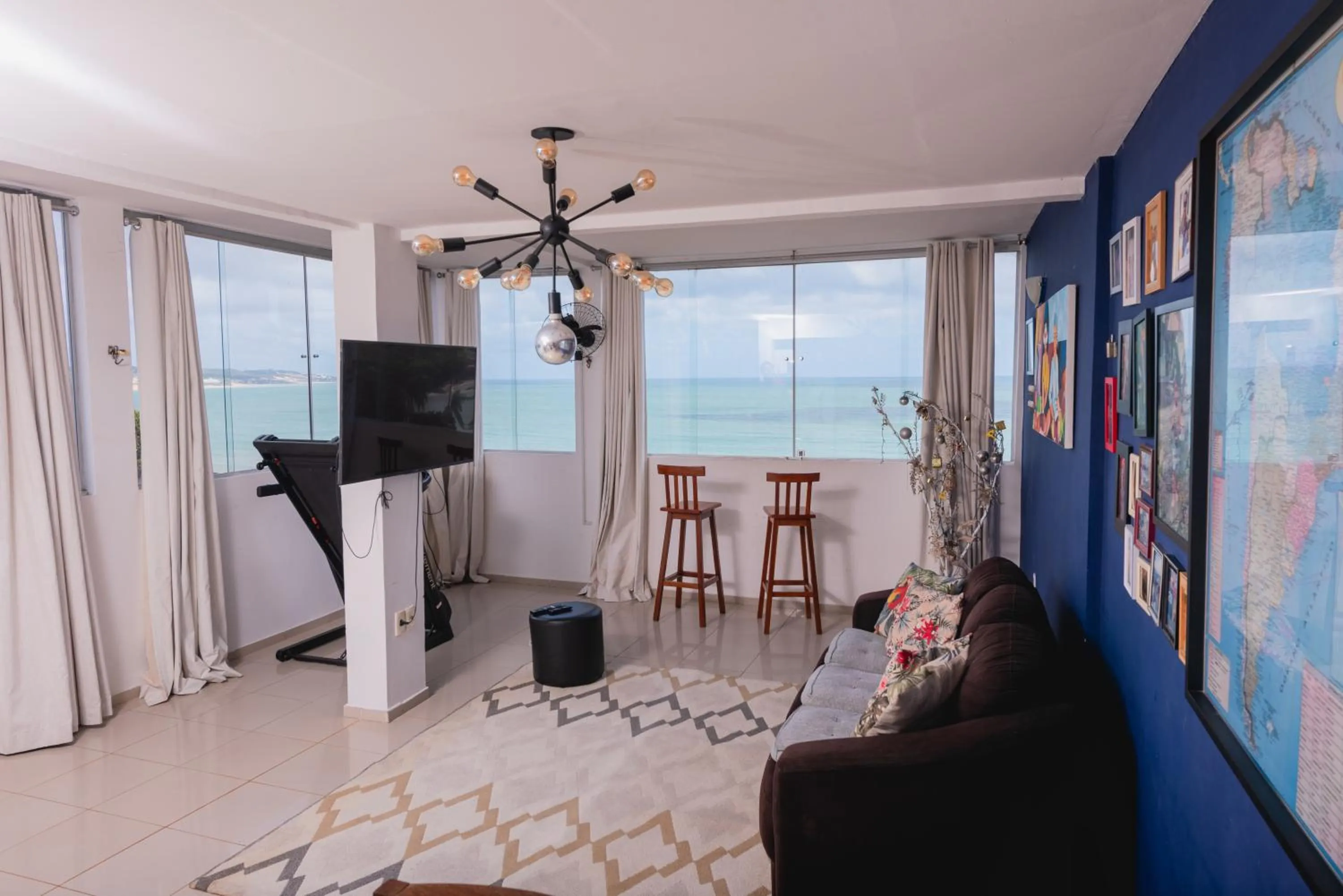 Living room in Apartamentos Natal Ponta Negra Vista Espetacular para o Mar