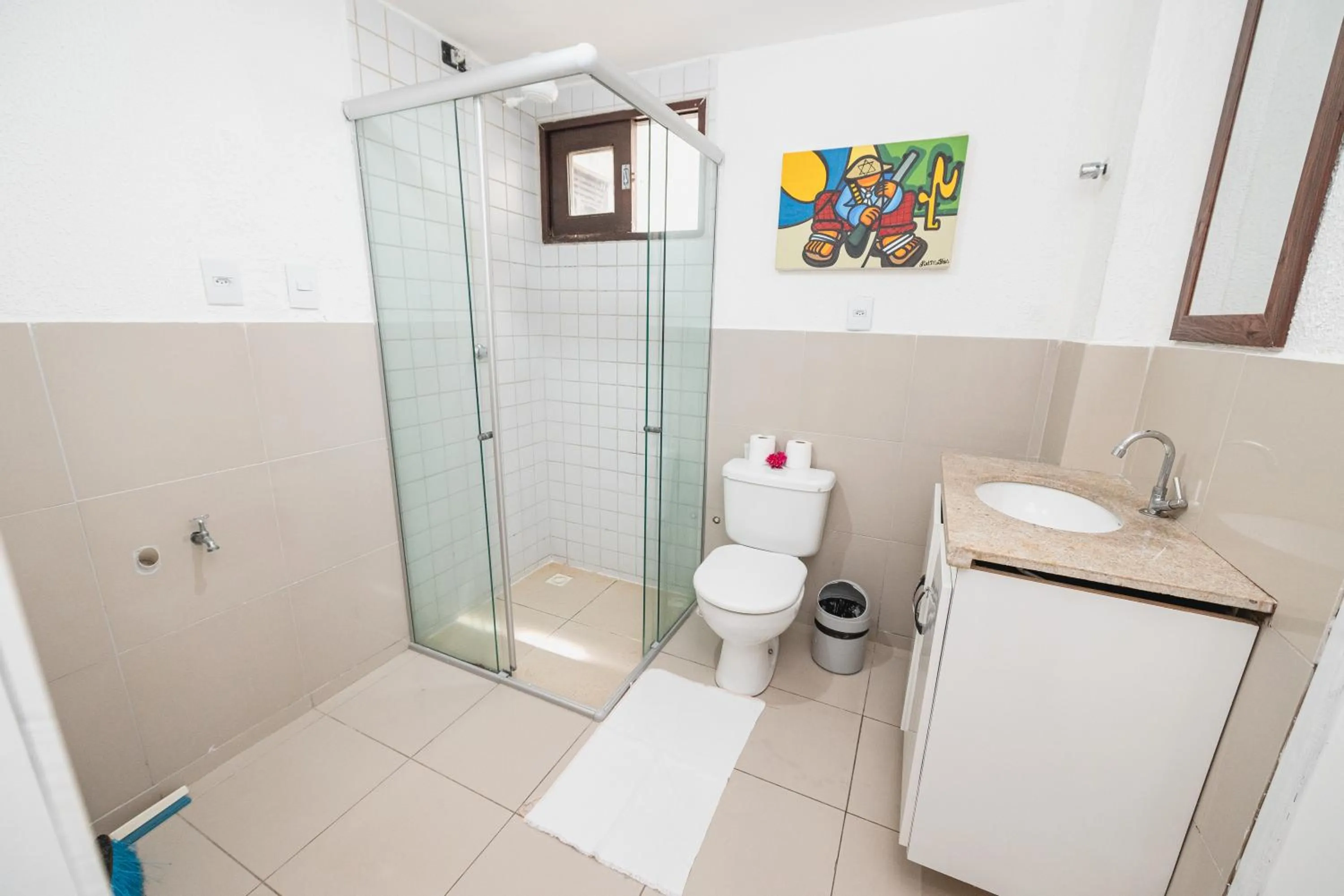 Bathroom in Apartamentos Natal Ponta Negra Vista Espetacular para o Mar