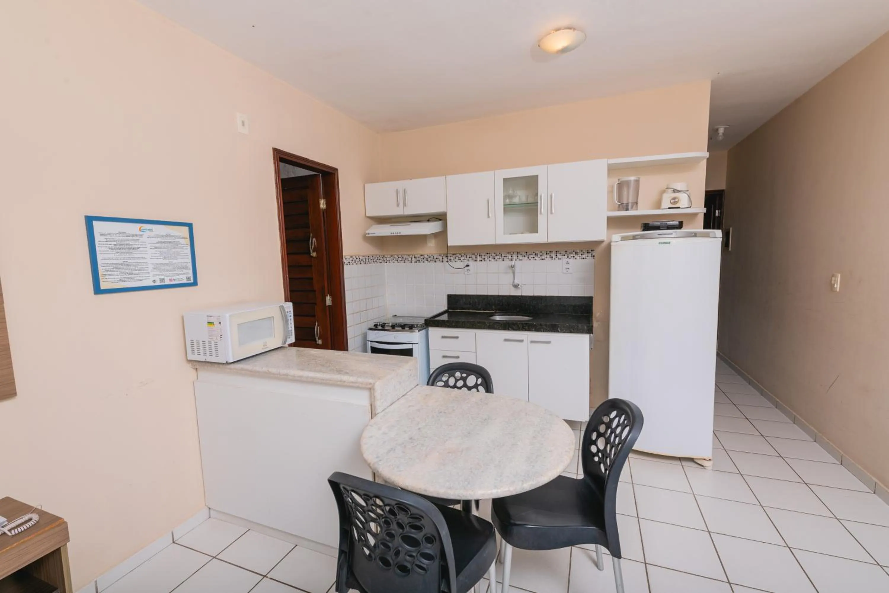 Kitchen or kitchenette in Apartamentos Natal Ponta Negra Vista Espetacular para o Mar