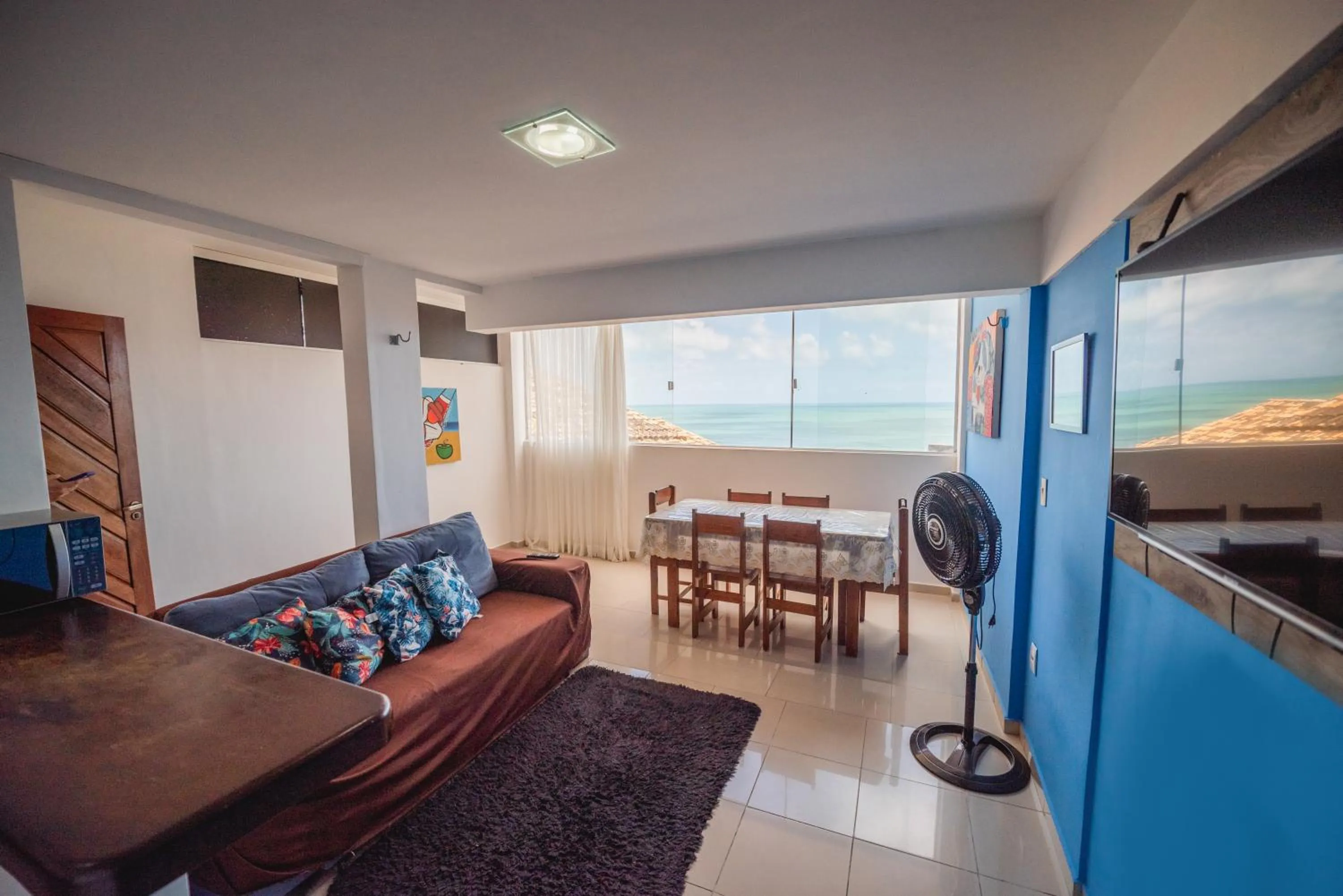 Living room in Apartamentos Natal Ponta Negra Vista Espetacular para o Mar