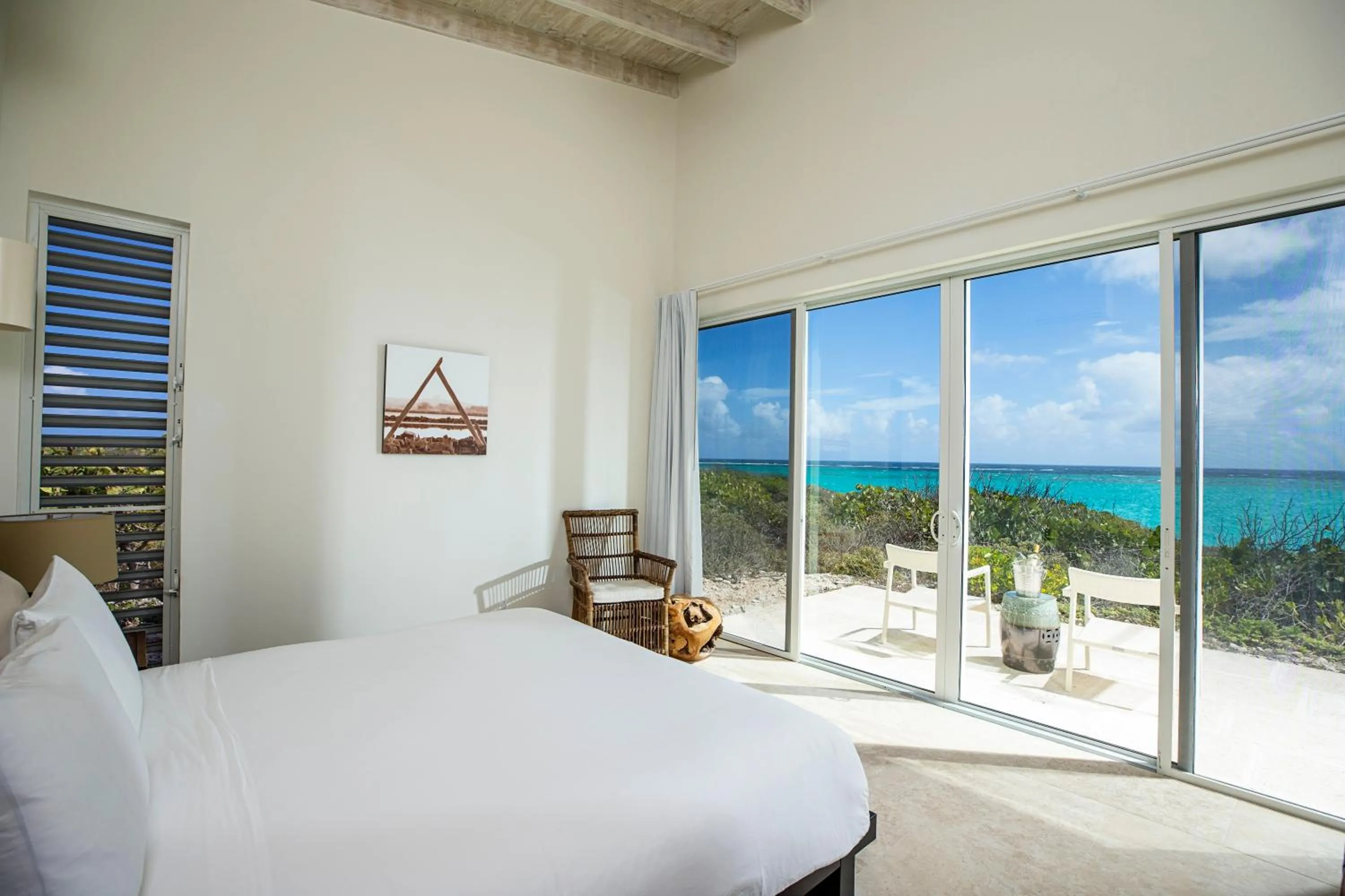 Patio, Bed in Sailrock South Caicos, Small Luxury Hotels of the World