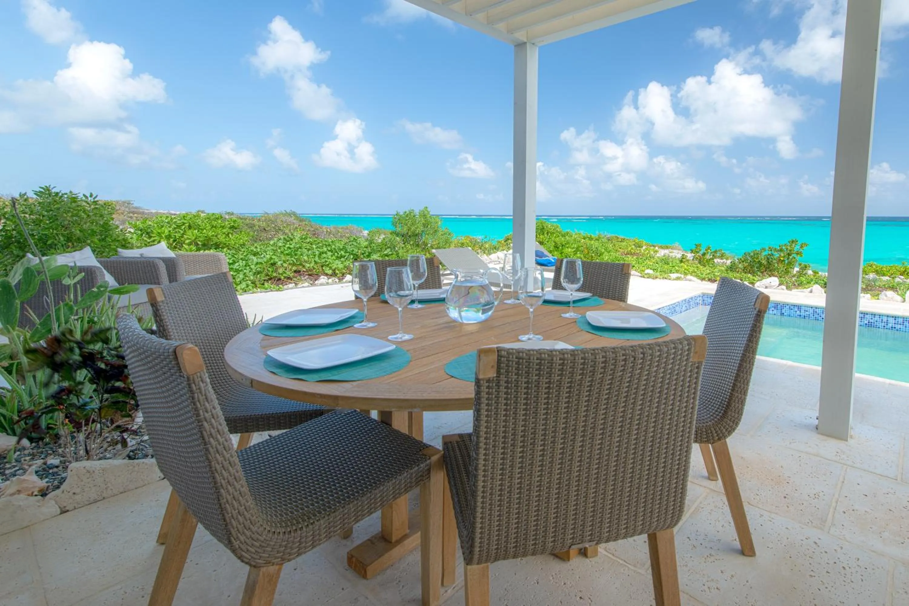 Patio in Sailrock South Caicos, Small Luxury Hotels of the World