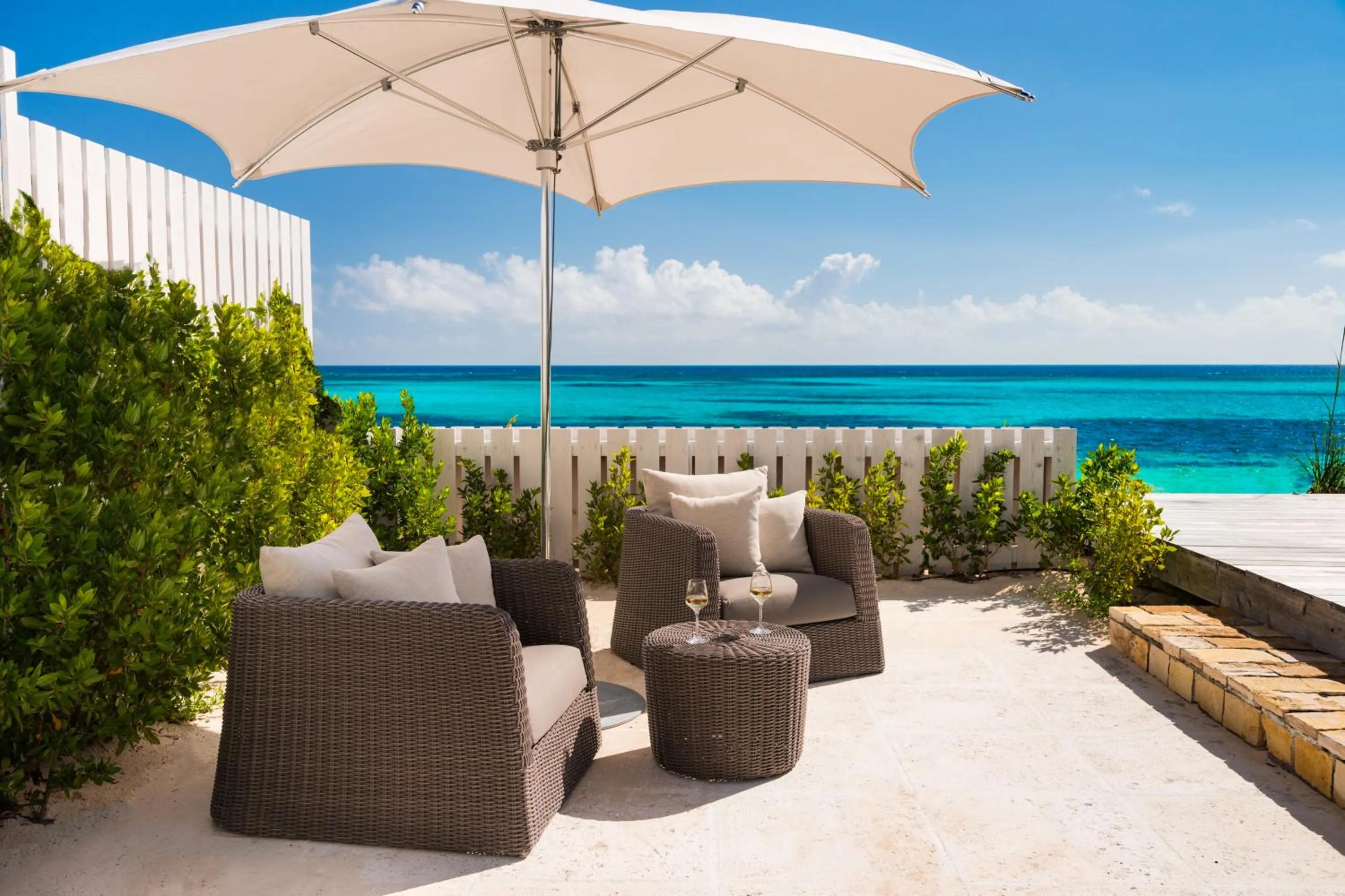 Patio in Sailrock South Caicos, Small Luxury Hotels of the World