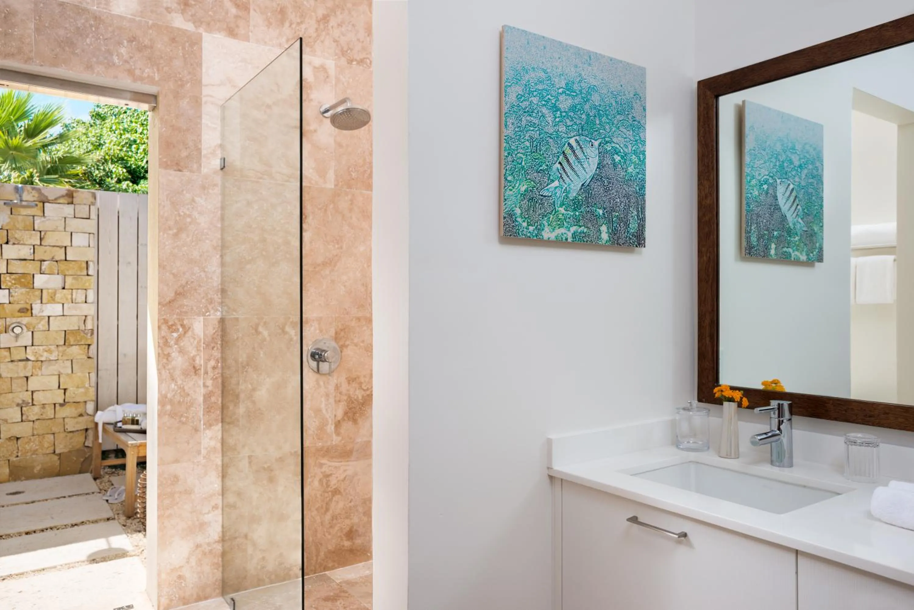 Shower in Sailrock South Caicos, Small Luxury Hotels of the World