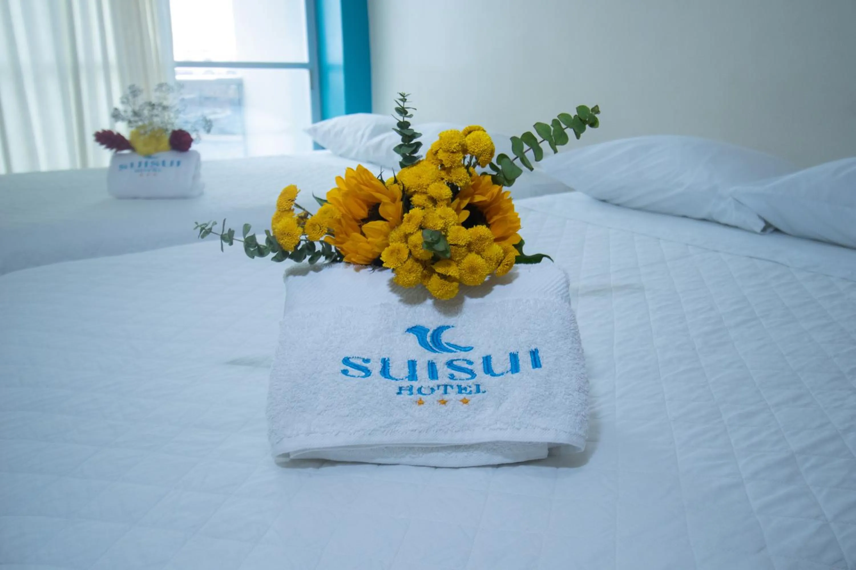 Bed in Hotel Suisui