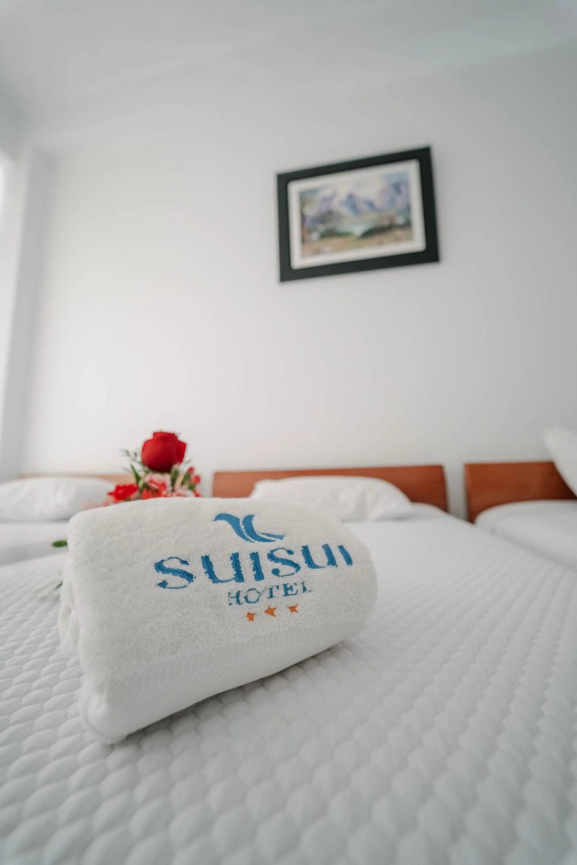 Bed in Hotel Suisui