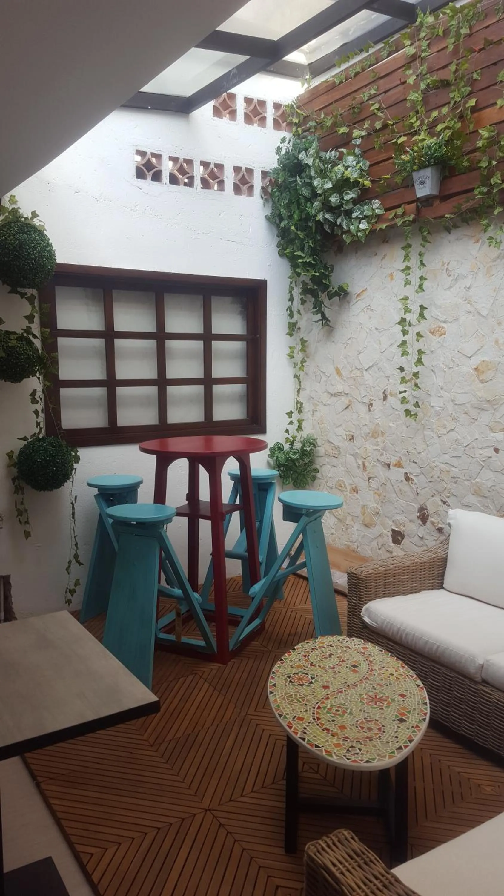 Seating area in Rivière Boutique Hotel