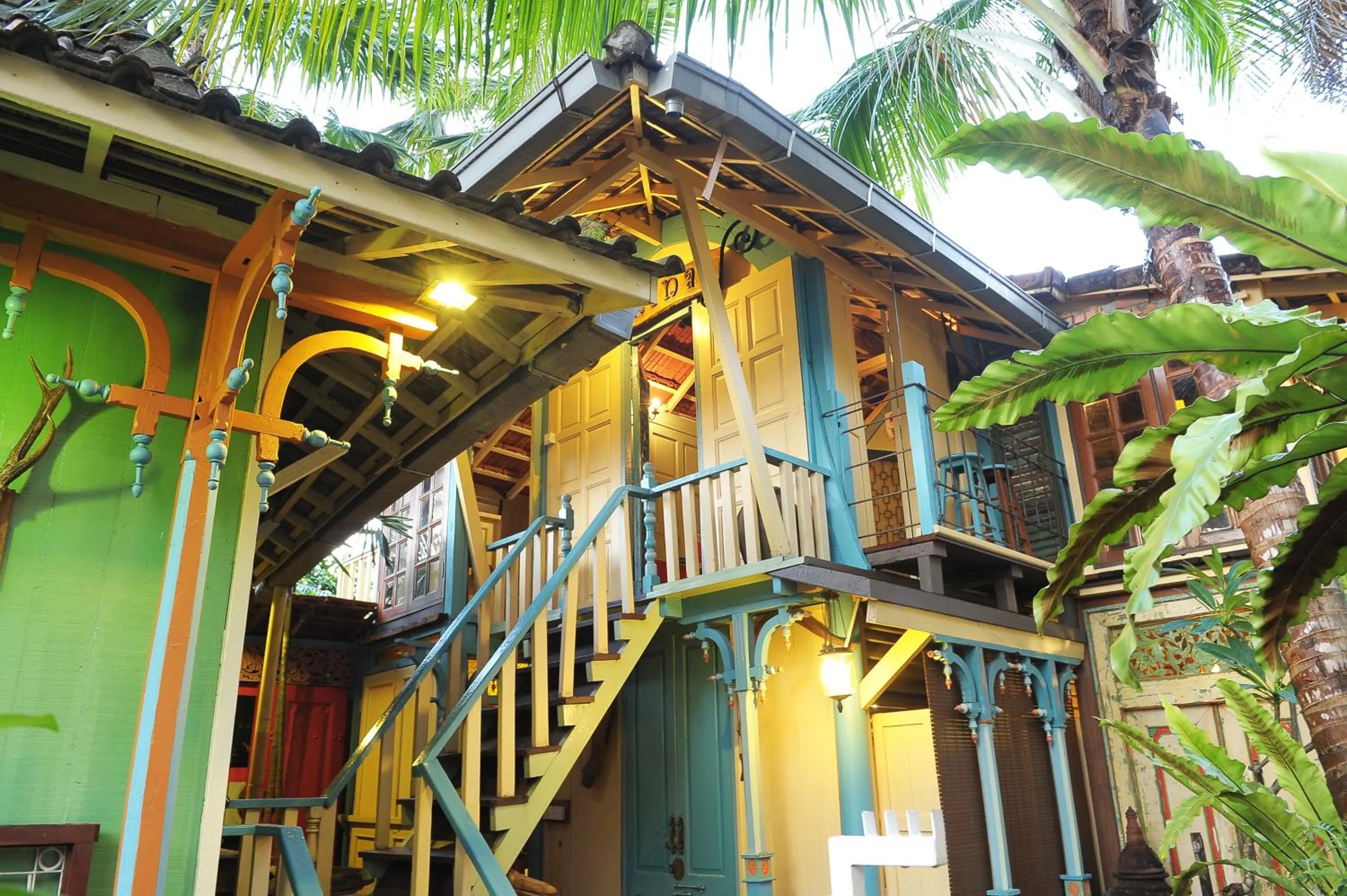 Facade/entrance in Classic Malay House in KL City Centre