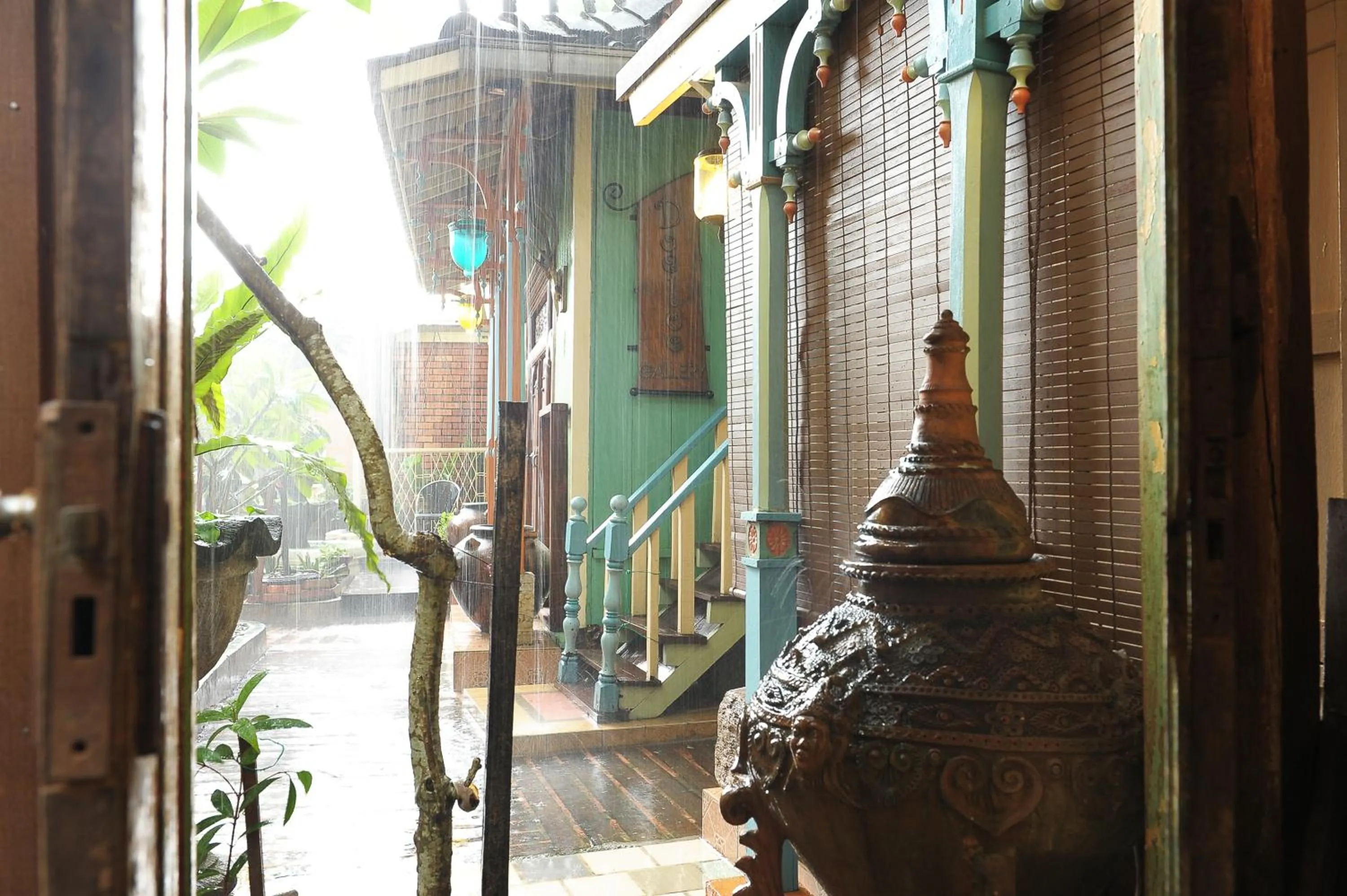 Garden view in Classic Malay House in KL City Centre