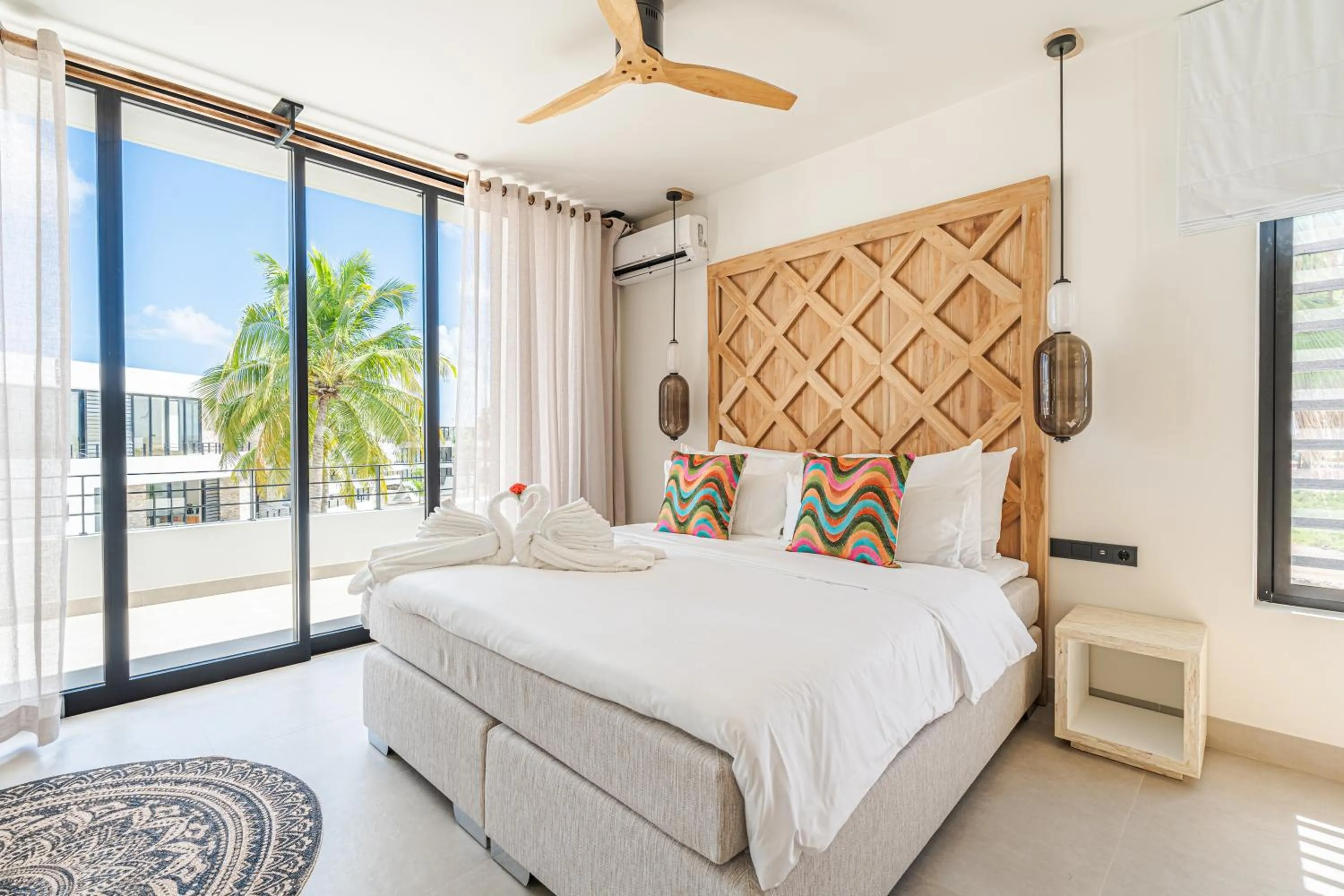 Bedroom, Bed in Van der Valk Plaza Beach & Dive Resort Bonaire - ALL INCLUSIVE