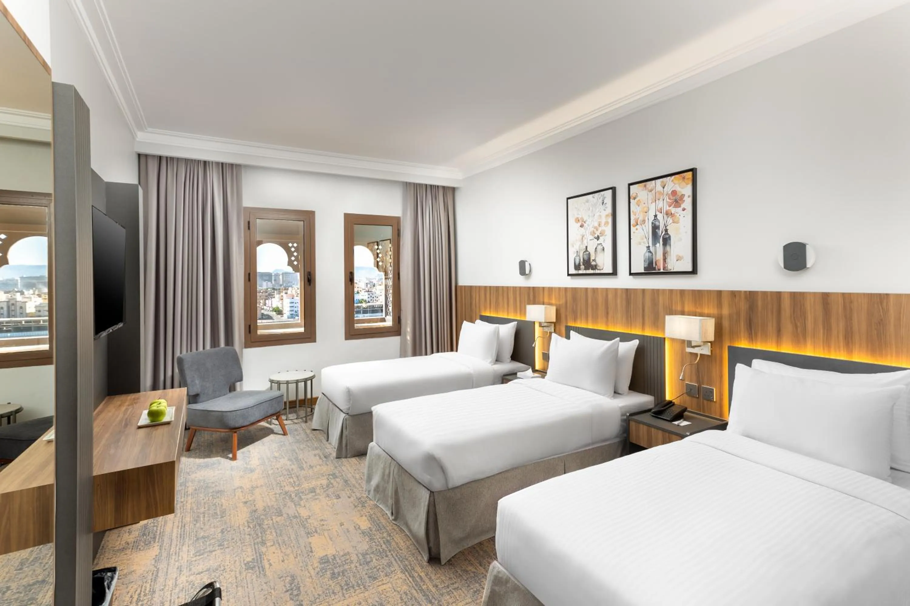 Bed in Ewan Dar Alhejra Hotel