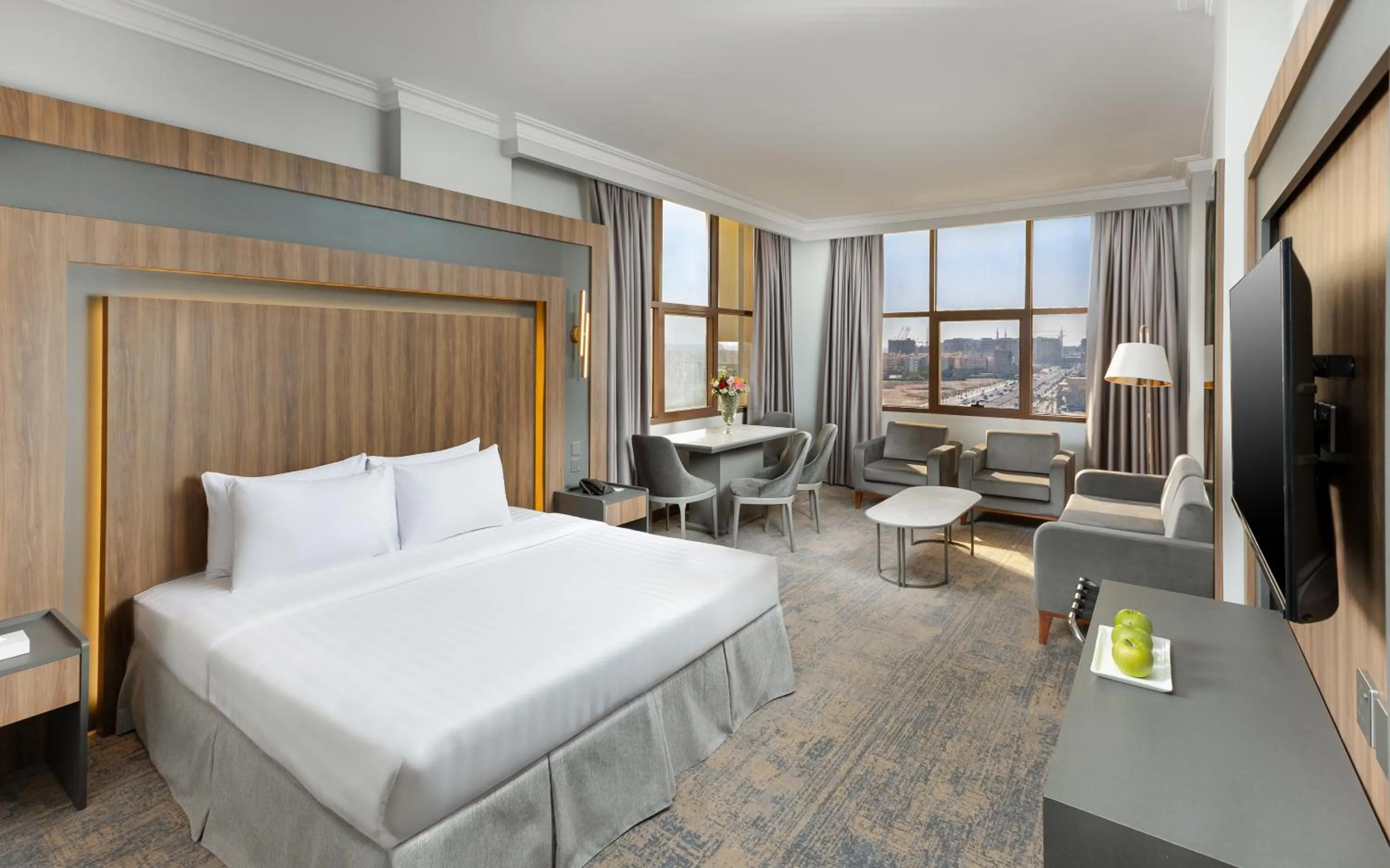 Bed in Ewan Dar Alhejra Hotel