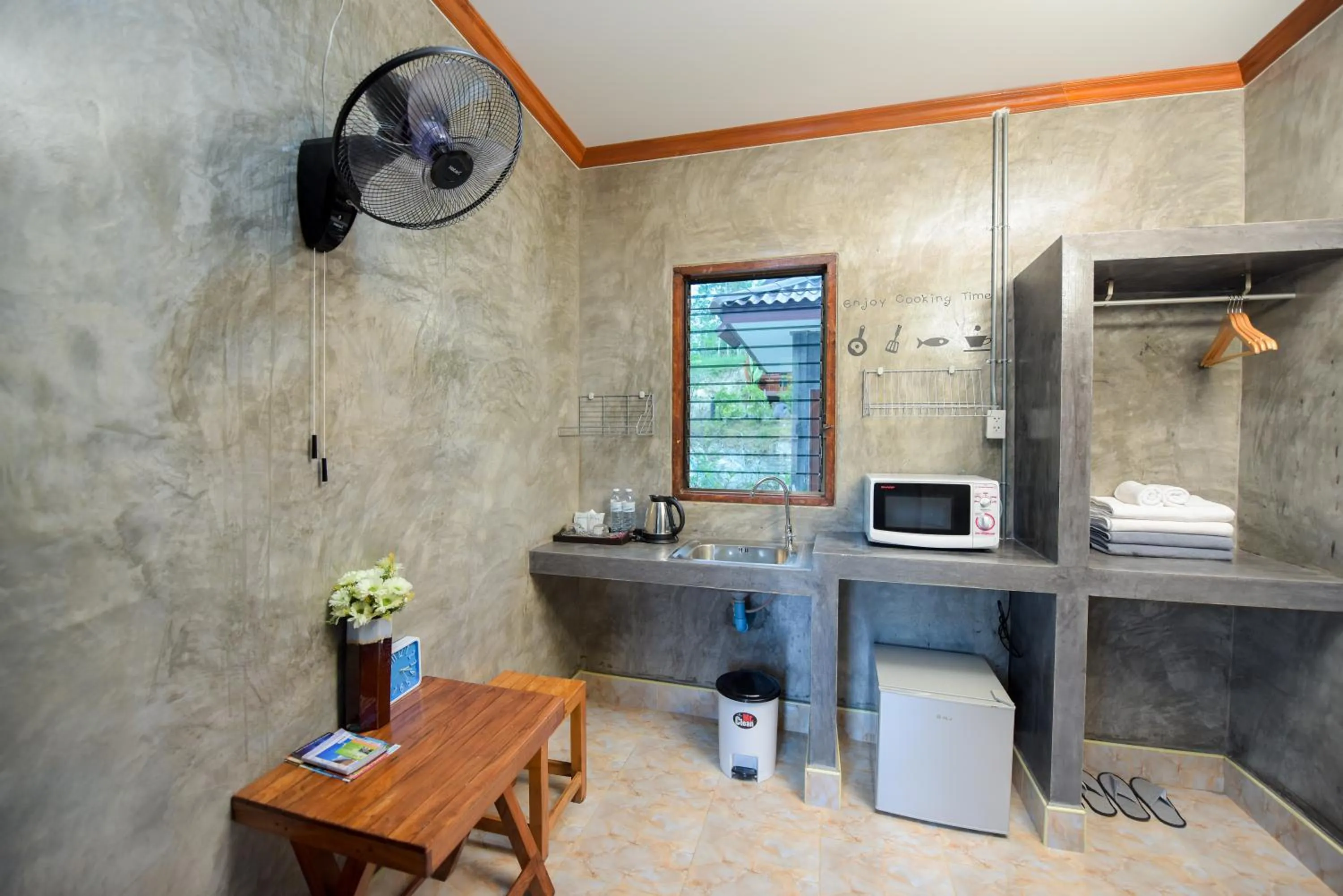 Kitchen or kitchenette in Siam Lanta Resort - SHA Extra Plus