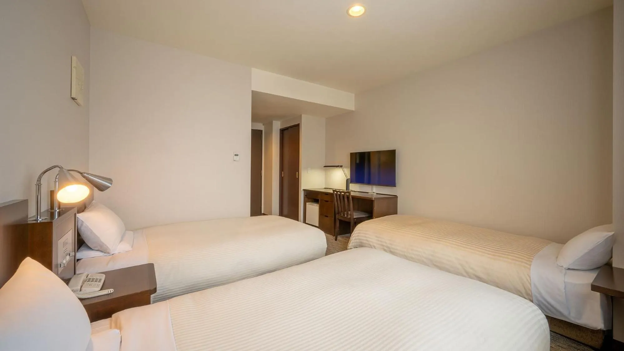 Bed in JR-East Hotel Mets Fukushima