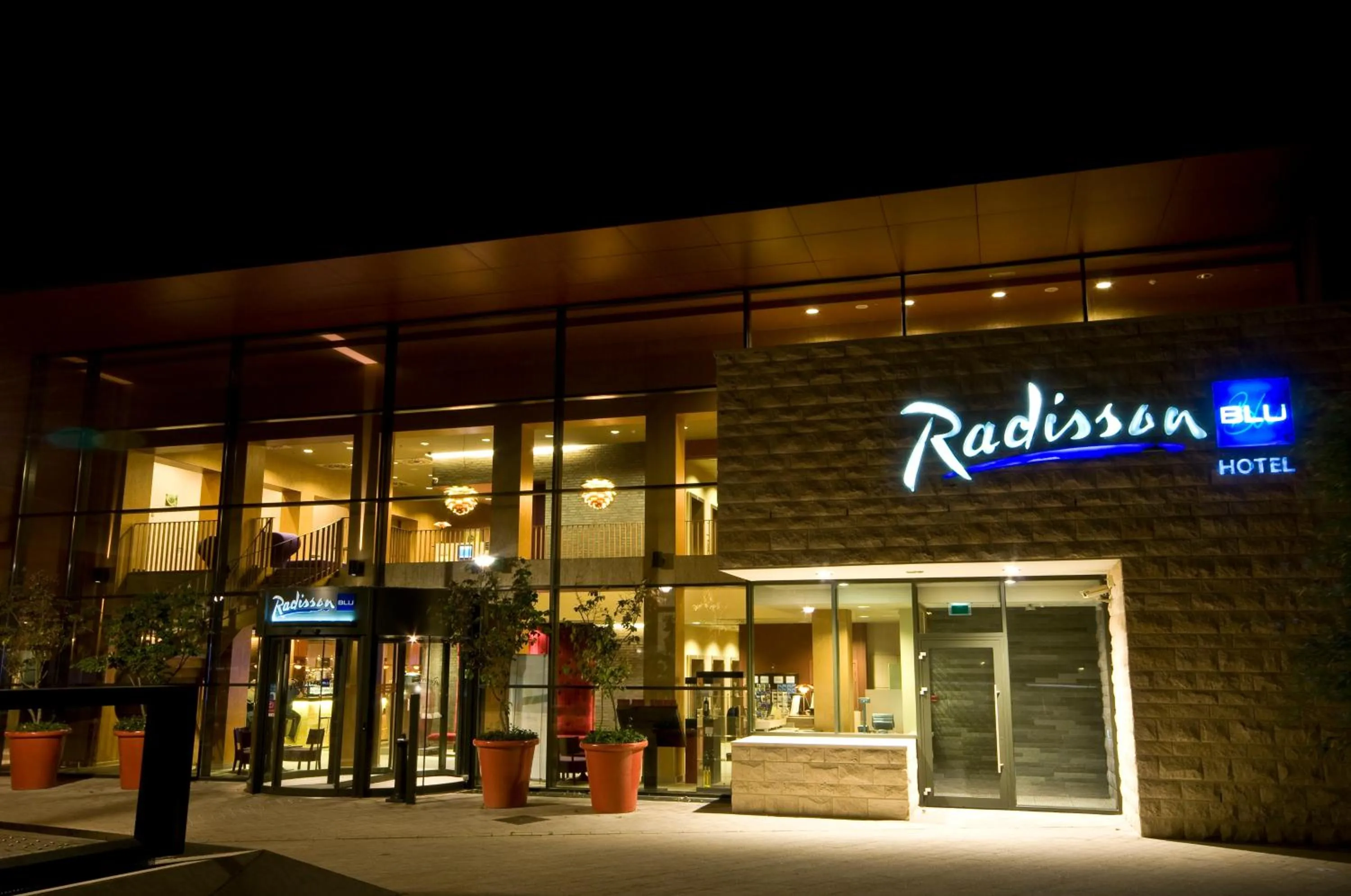 Facade/entrance in Radisson Blu Hotel, Hasselt