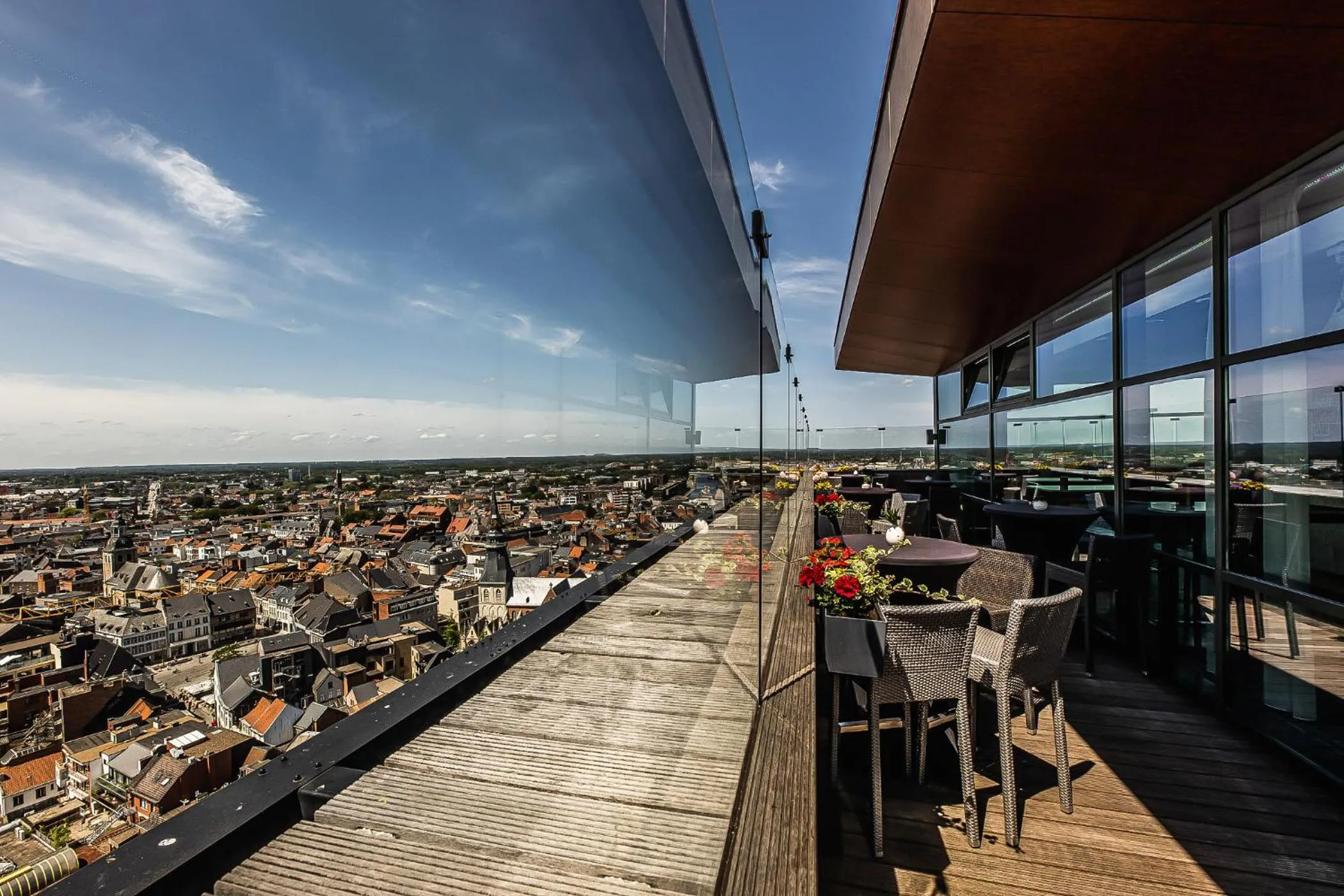 City view in Radisson Blu Hotel, Hasselt