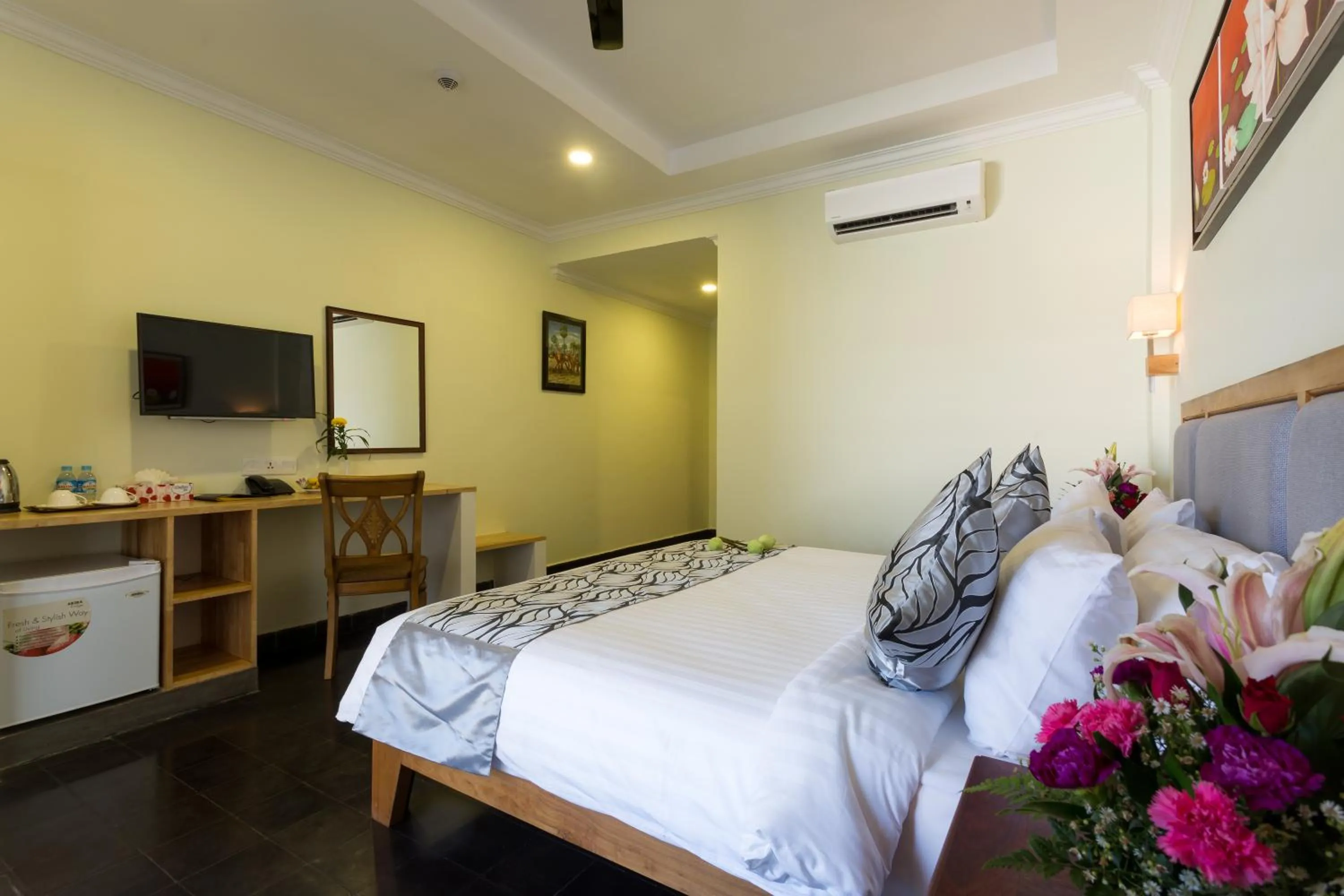 Photo of the whole room, Bed in Grand Bayon Siem Reap Hotel