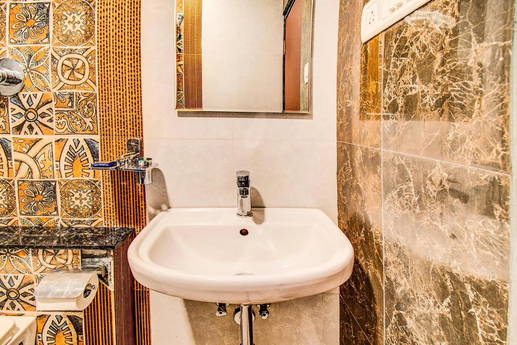 Bathroom in FabHotel Corporate Crown - Nr Jyoti Nivas University