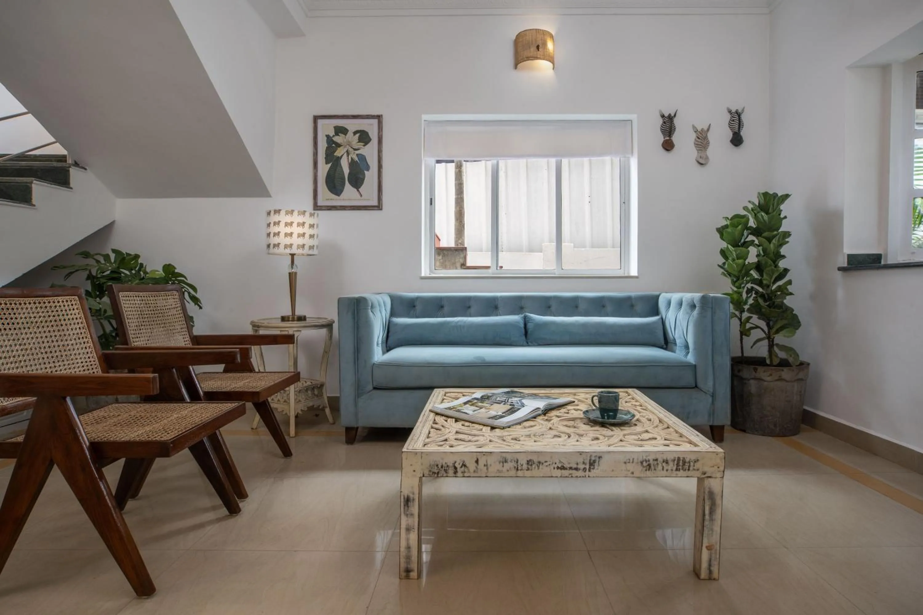 Living room in LaRiSa Resort, Morjim