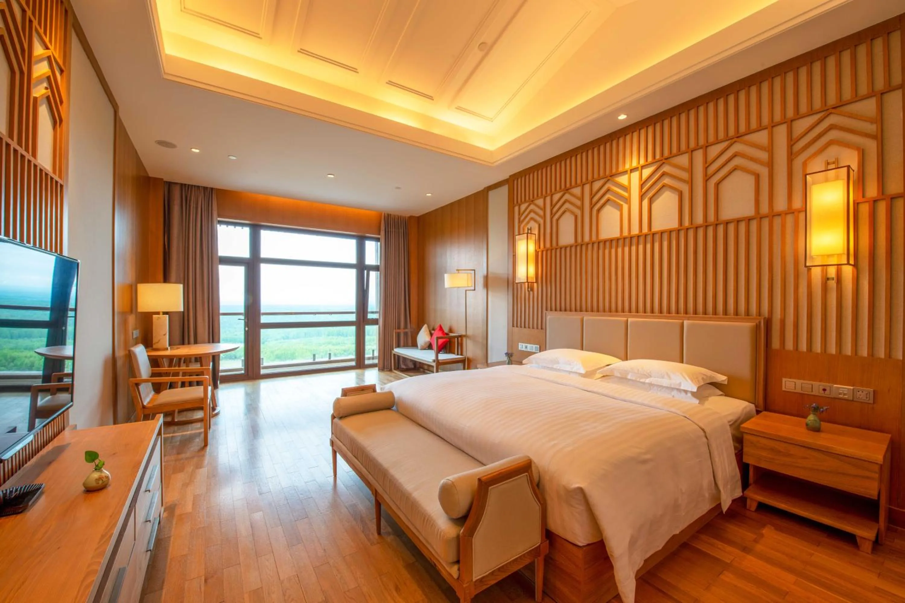 Bed in The View Hotel Changbai Mountain - MGallery Collection
