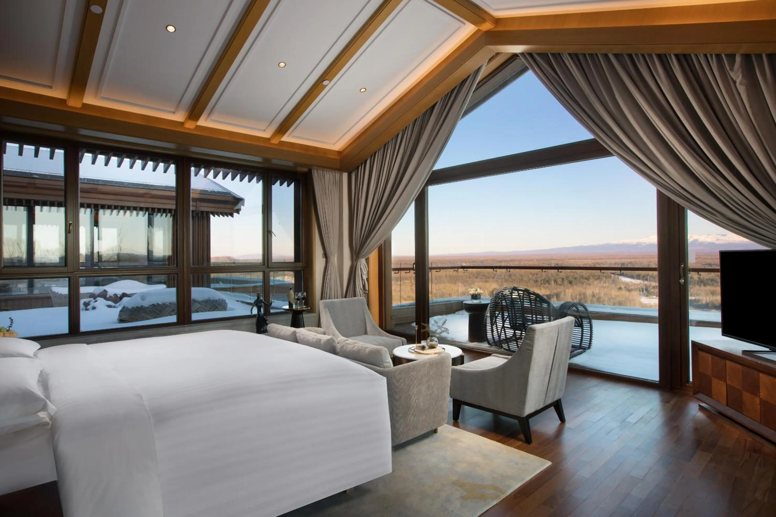 Bed in The View Hotel Changbai Mountain - MGallery Collection
