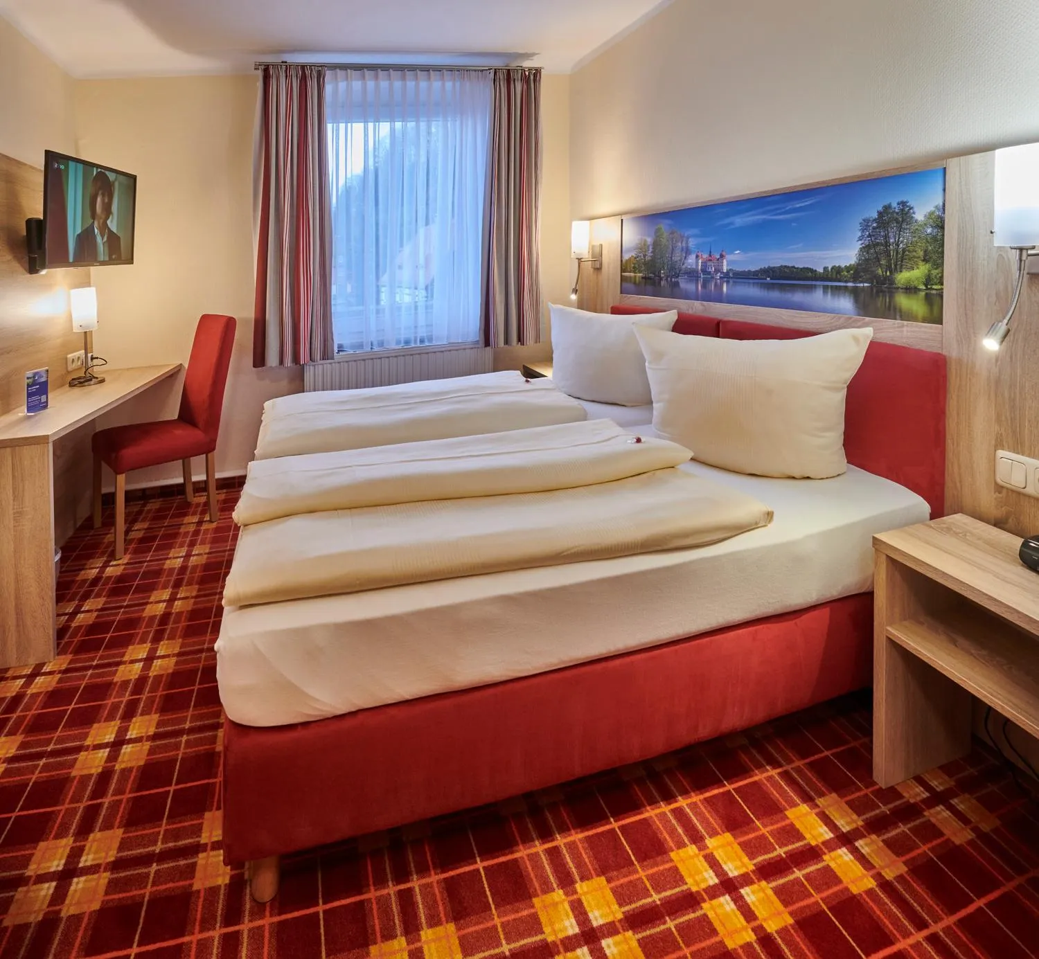 Photo of the whole room, Bed in Hotel Elbparadies