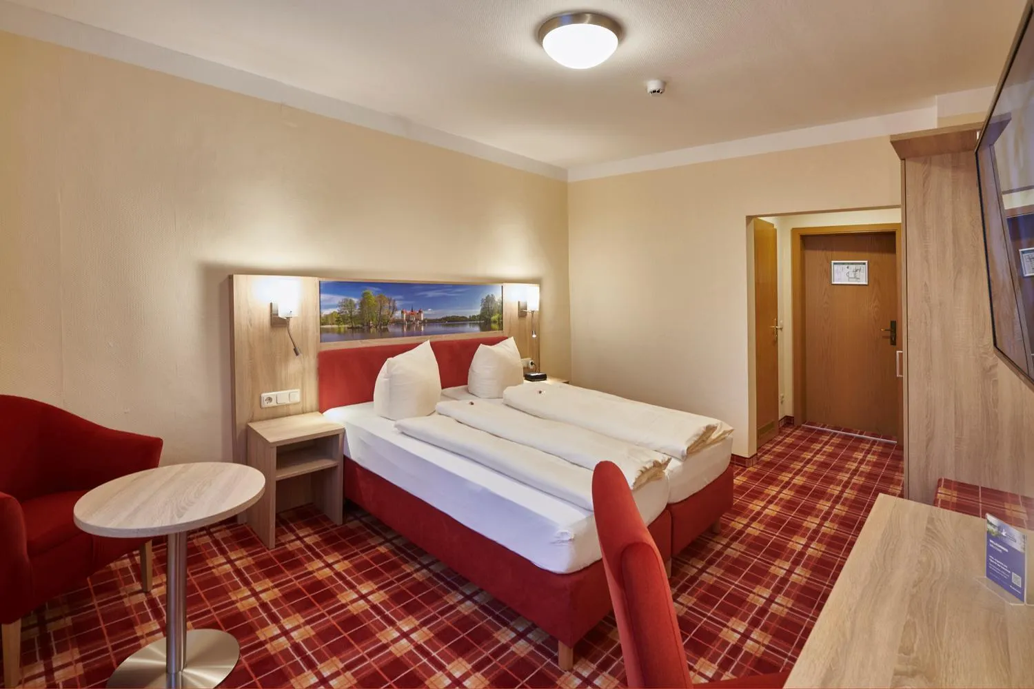 Photo of the whole room, Bed in Hotel Elbparadies