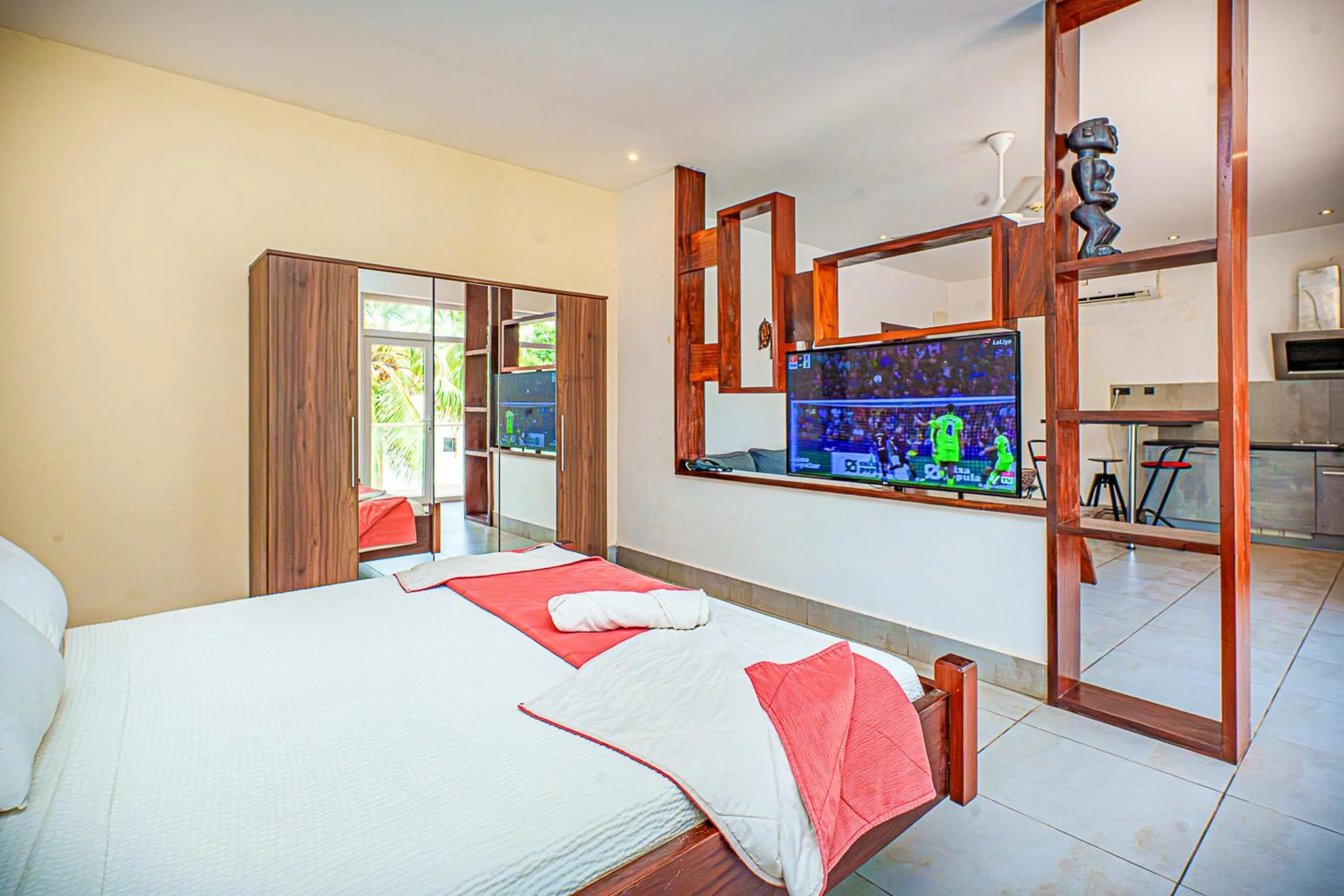 View (from property/room), Bed in Kasumai Beach Resort