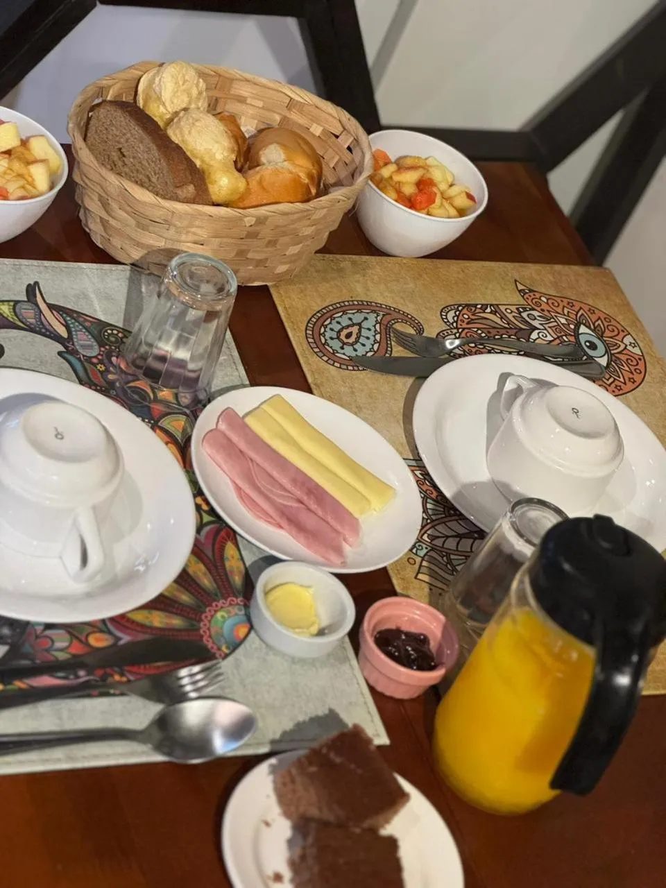 Breakfast in Pousada Lagoa do Rosa