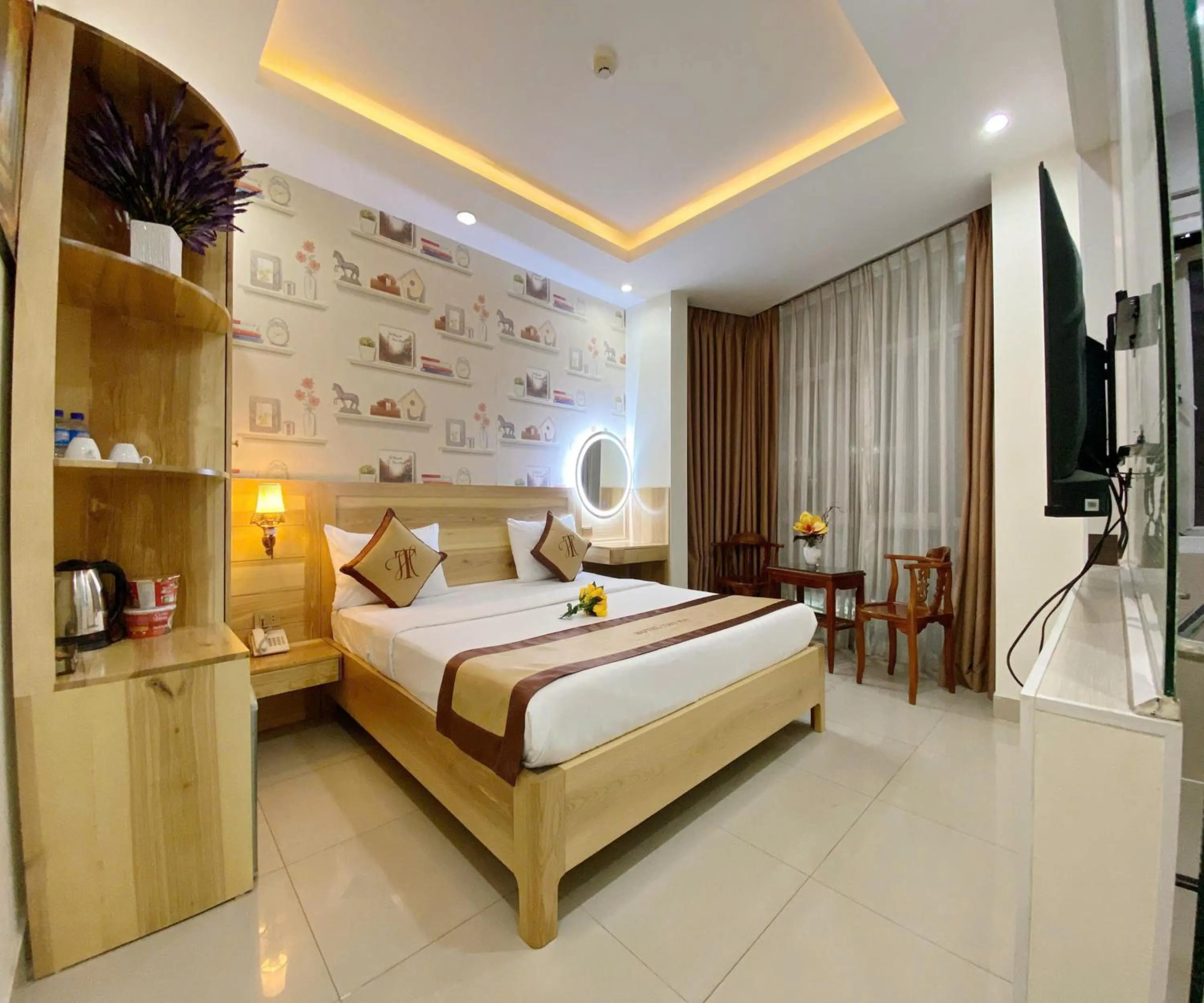 Bed in Thu Ha Airport Hotel