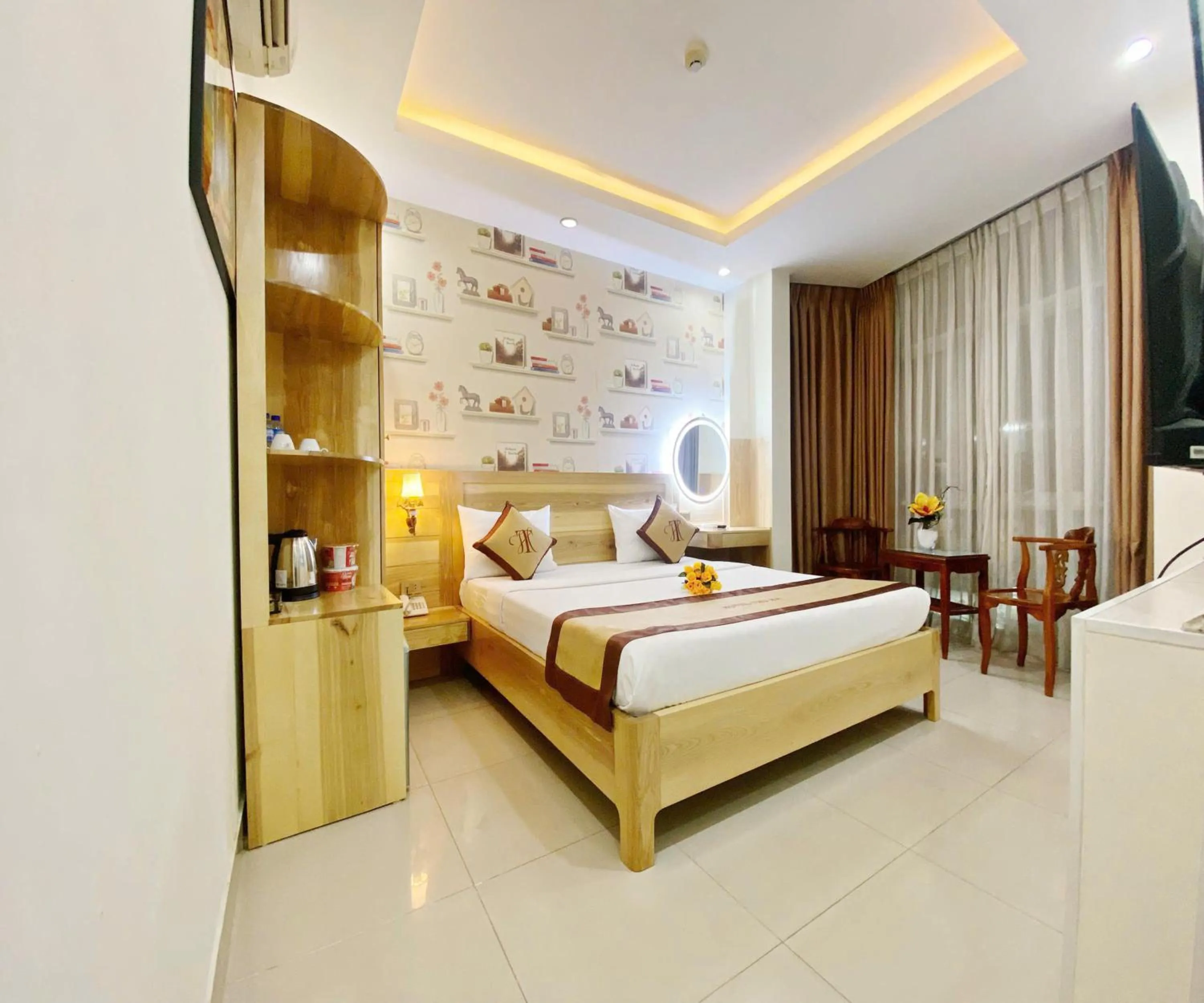 Bed in Thu Ha Airport Hotel