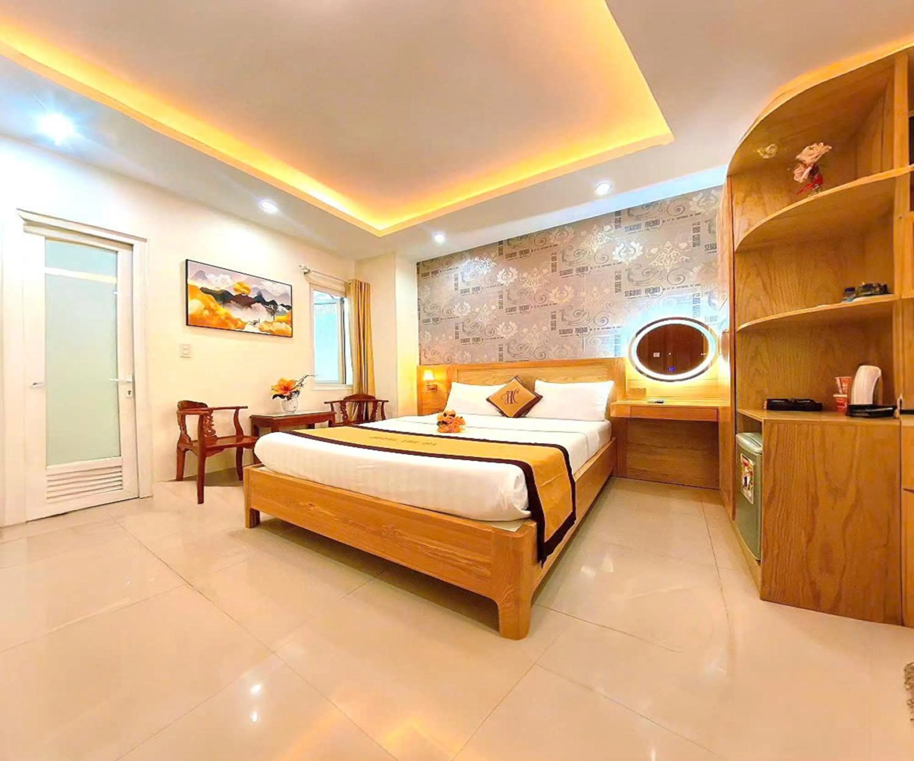 Bed in Thu Ha Airport Hotel