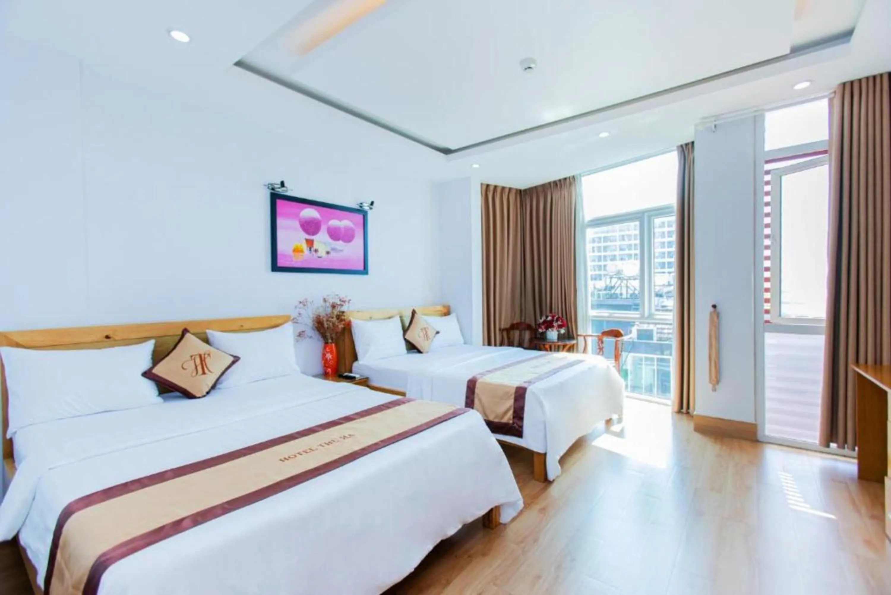 Bed in Thu Ha Airport Hotel